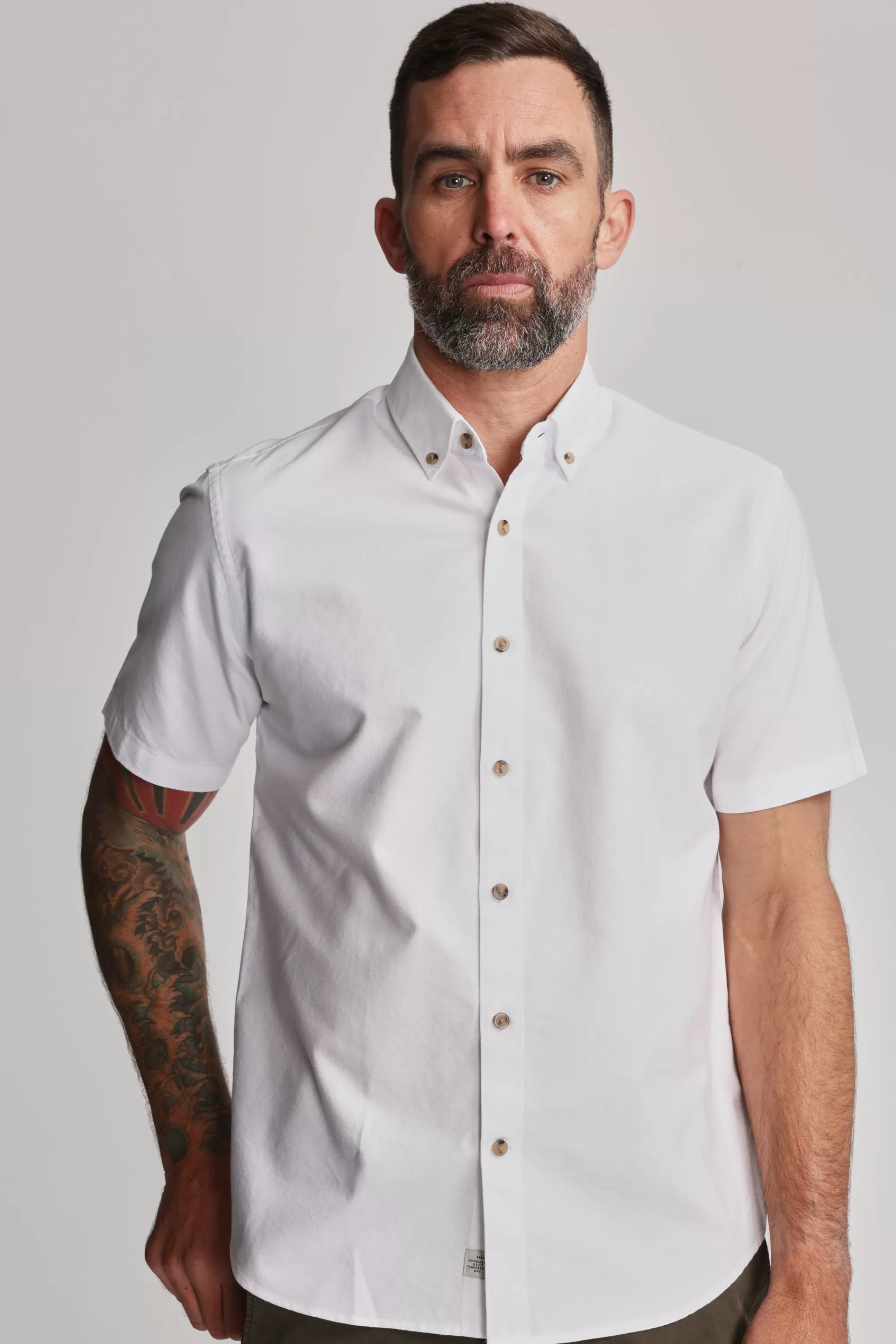 Barkers Tailored Fit Shirts | Tailored Fit Shirts^Archer Oxford Shirt WHITE