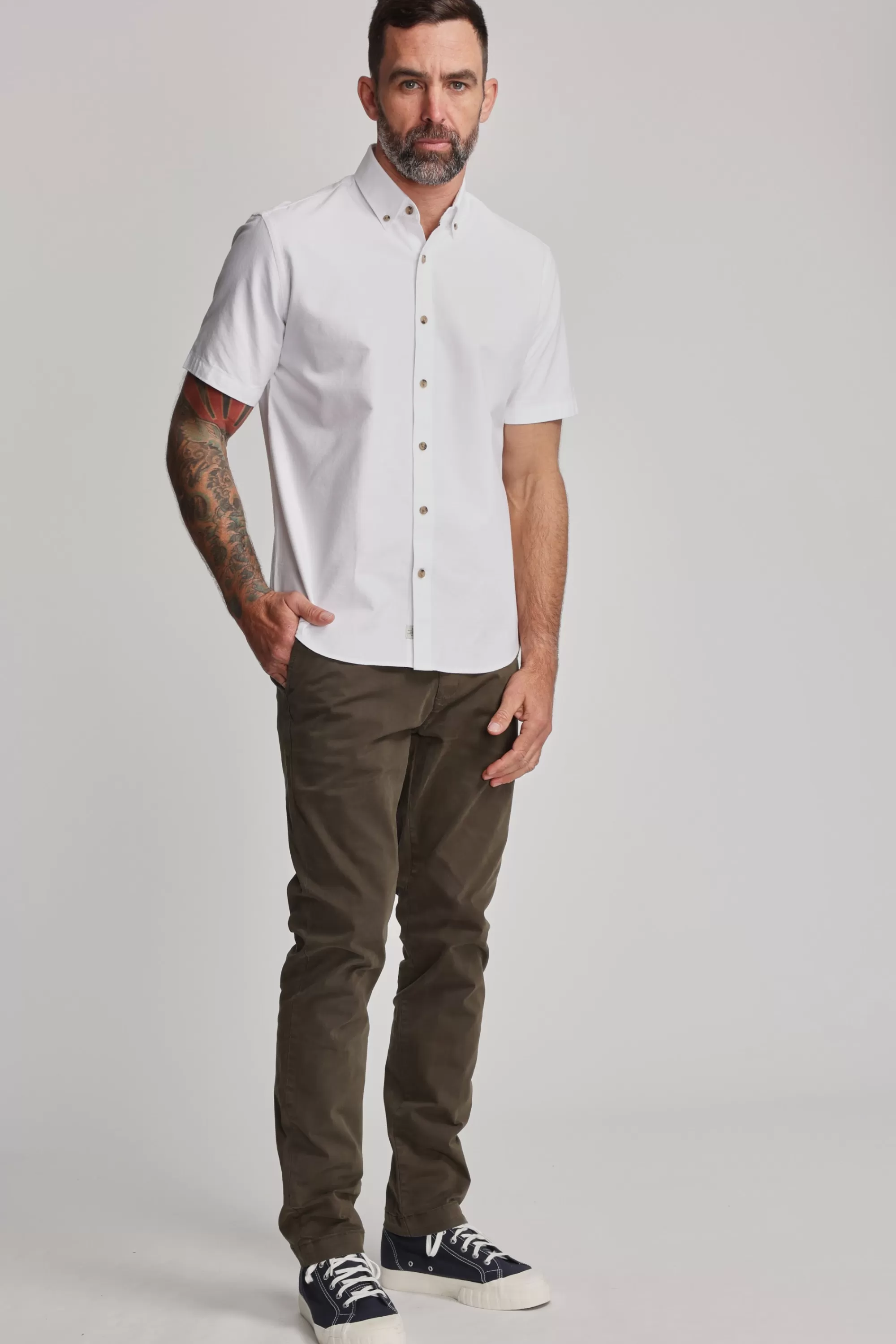 Barkers Tailored Fit Shirts | Tailored Fit Shirts^Archer Oxford Shirt WHITE