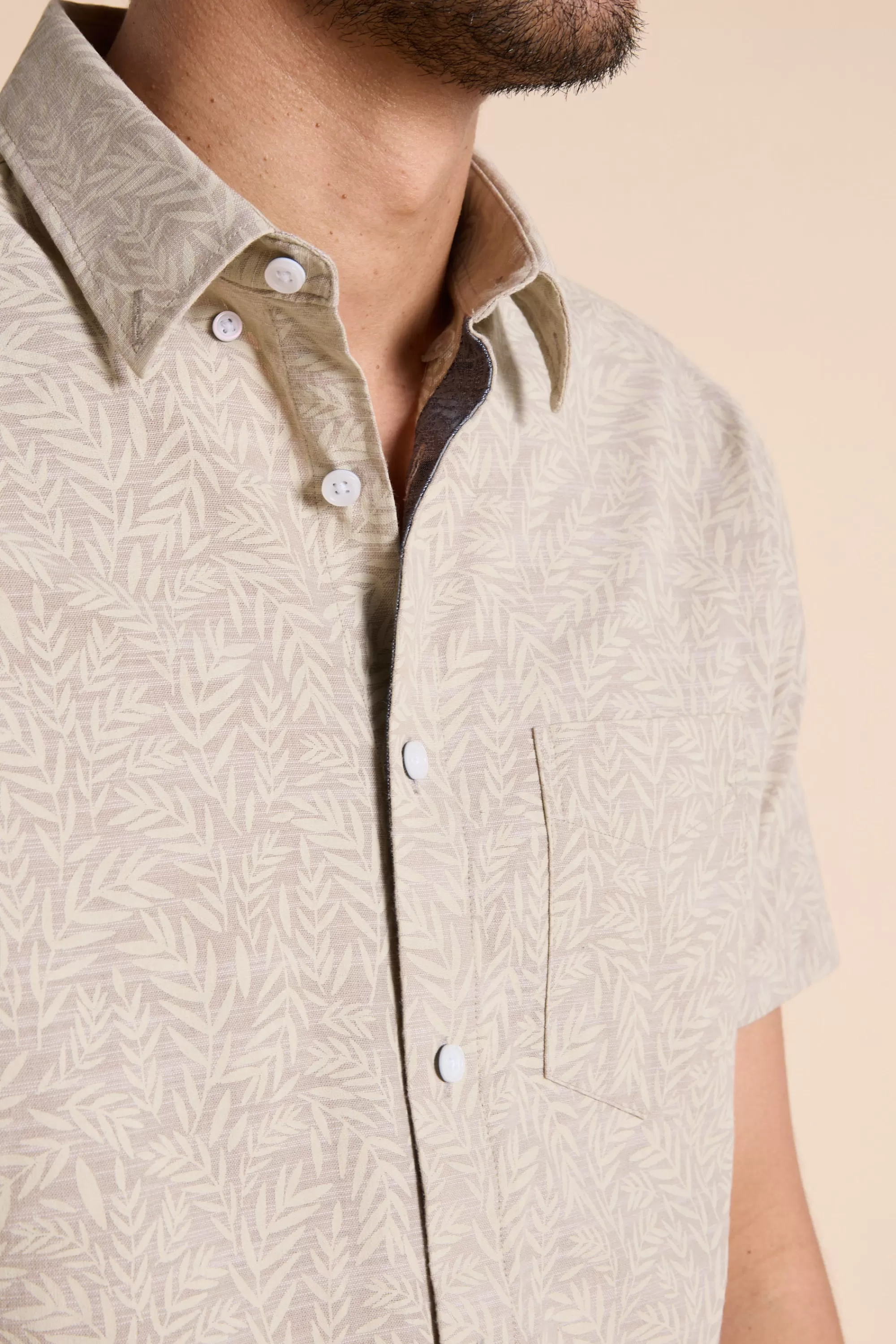 Barkers Casual Shirts | Casual Shirts^Ballenton Print Shirt NATURAL