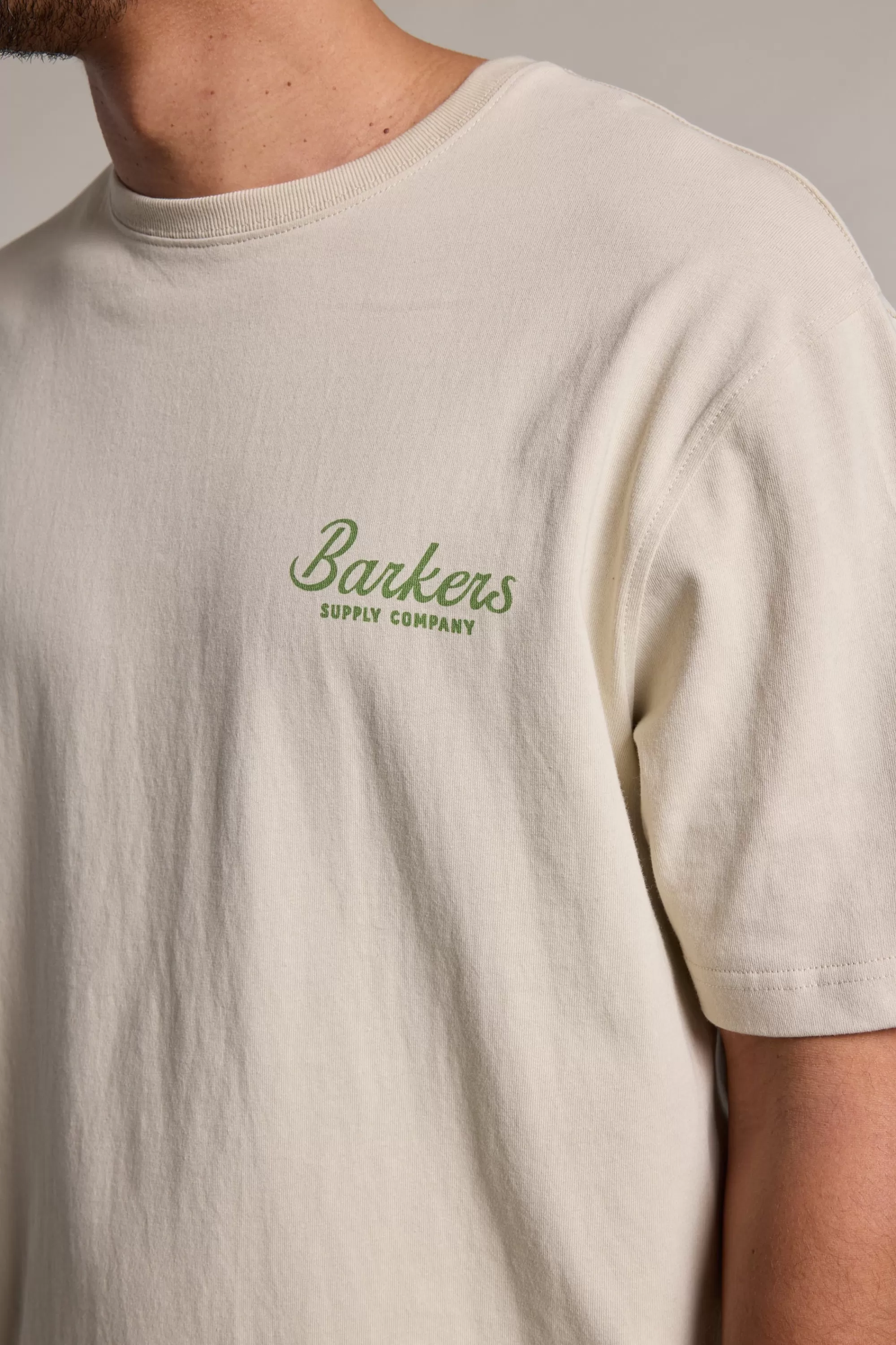 Barkers Graphic & Stripes^ Supply Co Print Tee PUMICE