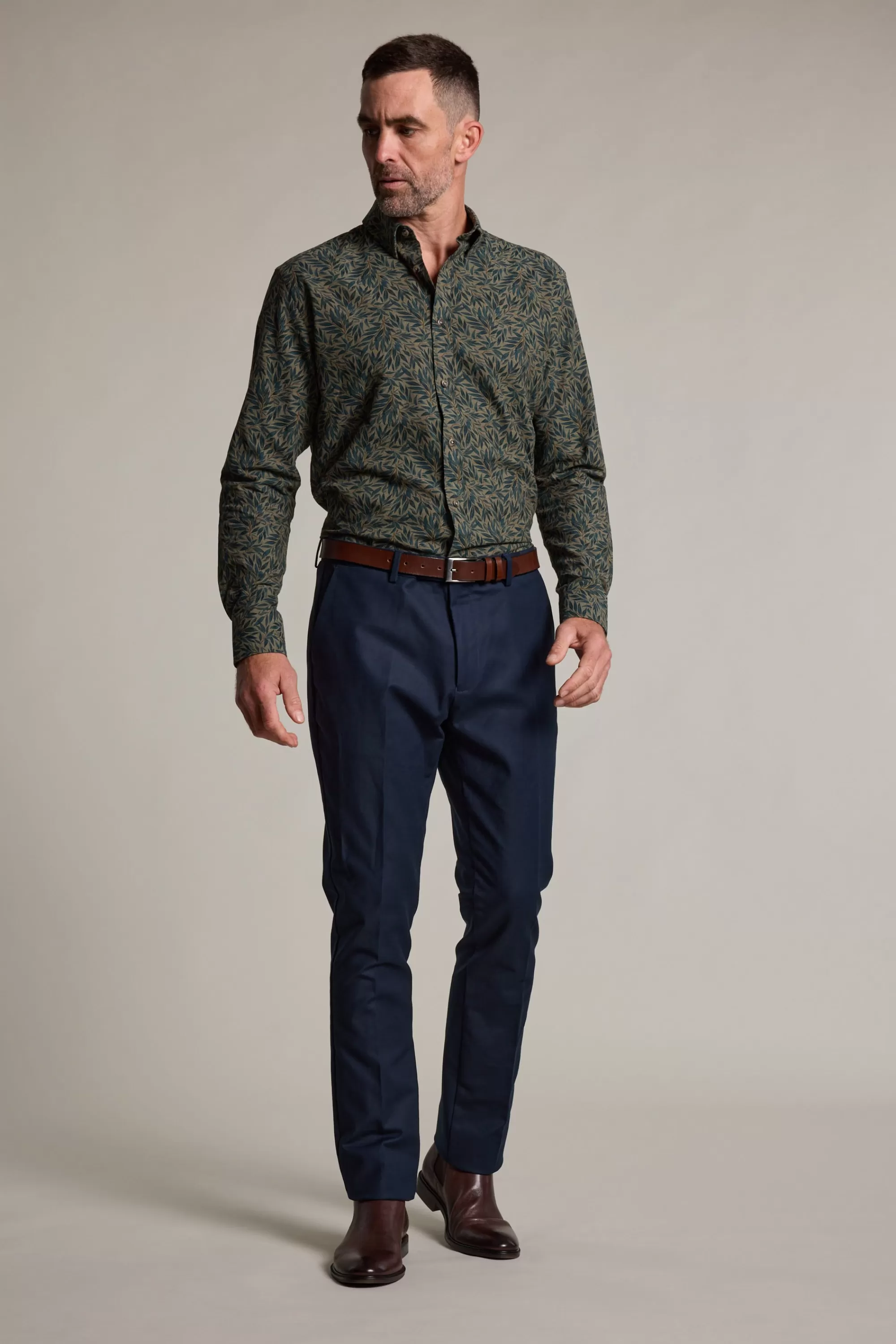 Barkers Classic Fit Shirts | Classic Fit Shirts^Boxwood Print Shirt