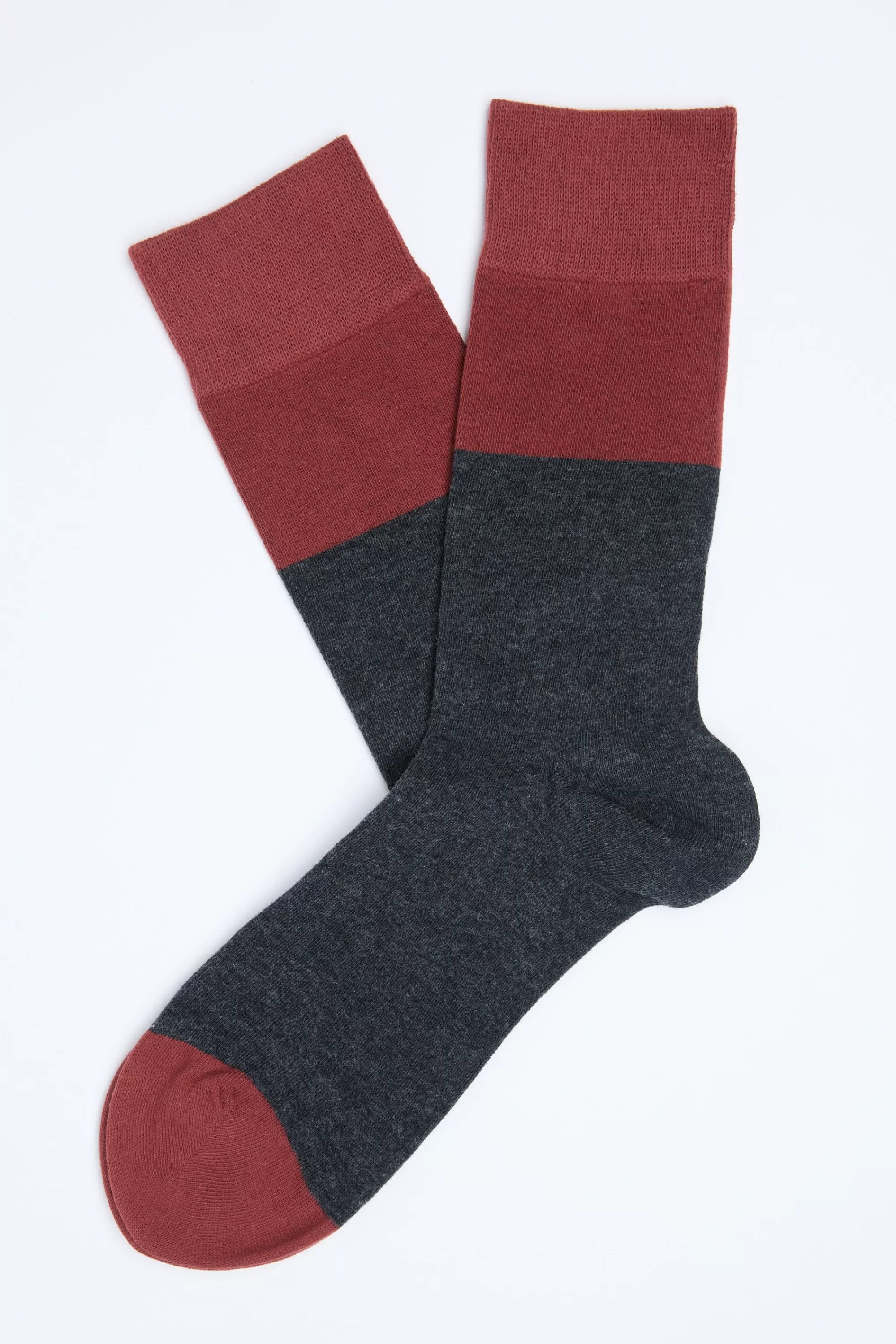 Barkers Socks | Socks^Bradley 2-Tone Sock BRICK