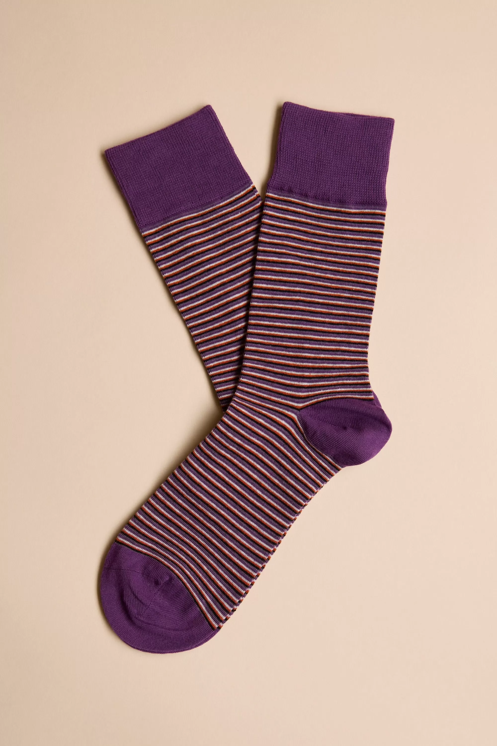 Barkers Socks | Socks^Brennan Stripe Sock PURPLE