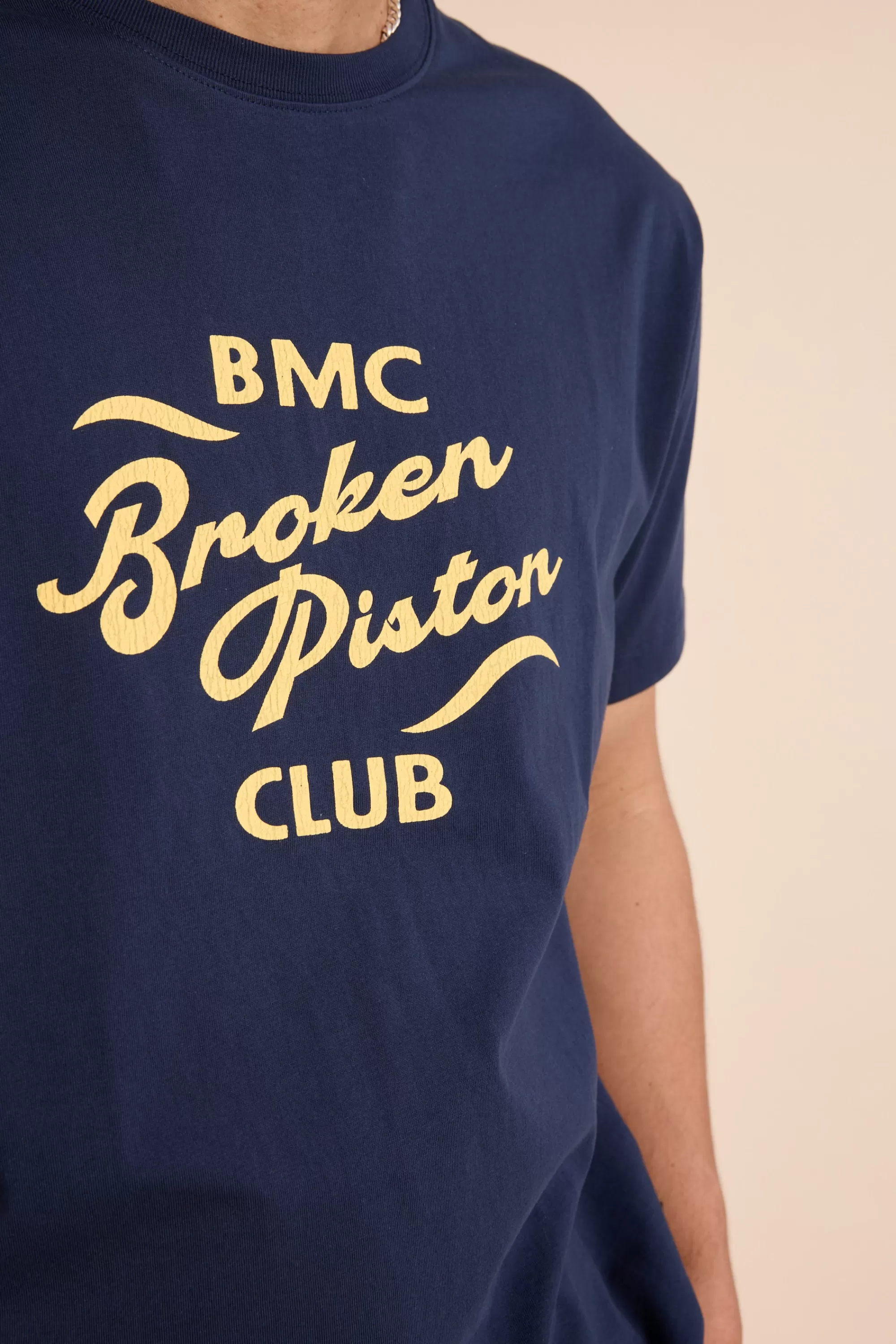 Barkers Graphic & Stripes^Broken Piston Club Tee DARK NAVY