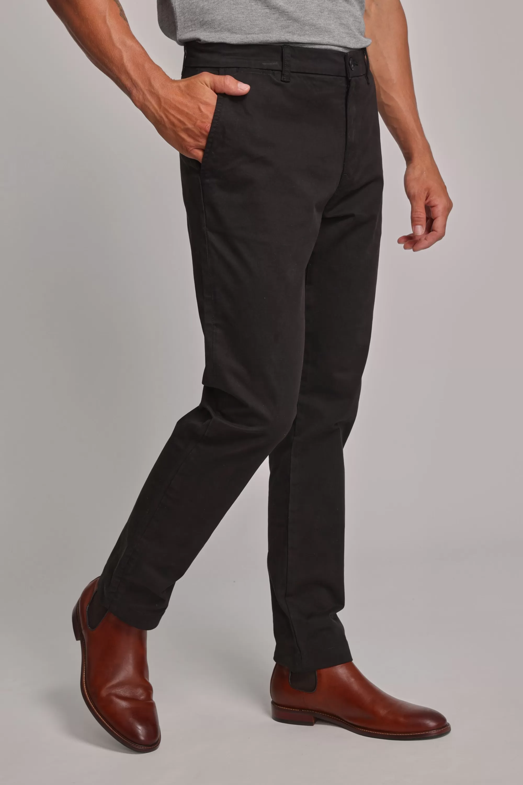 Barkers Straight Fit Pants | Tapered & Slim Fit Pants^Carnaby Chino BLACK