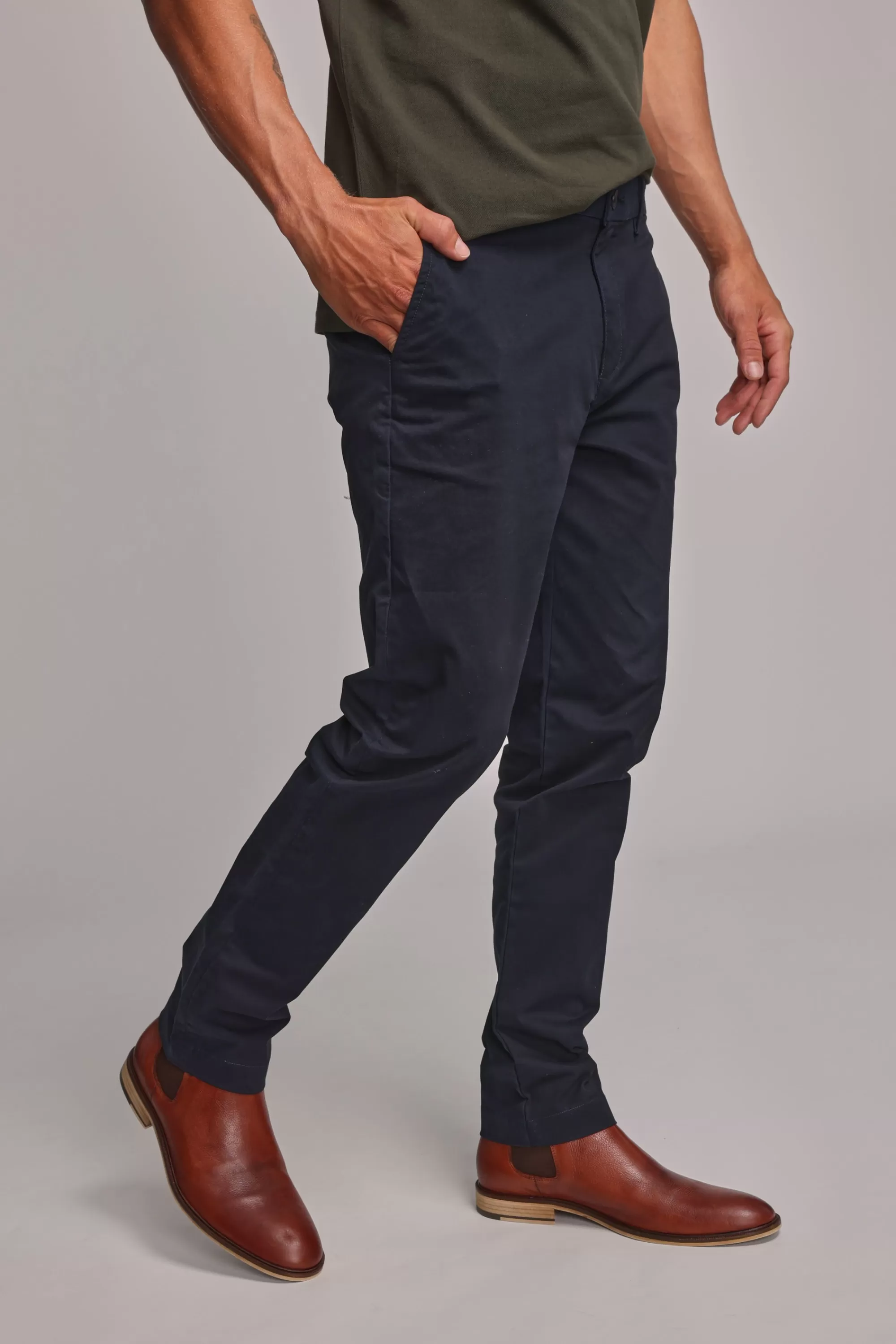 Barkers Straight Fit Pants | Tapered & Slim Fit Pants^Carnaby Chino NAVY