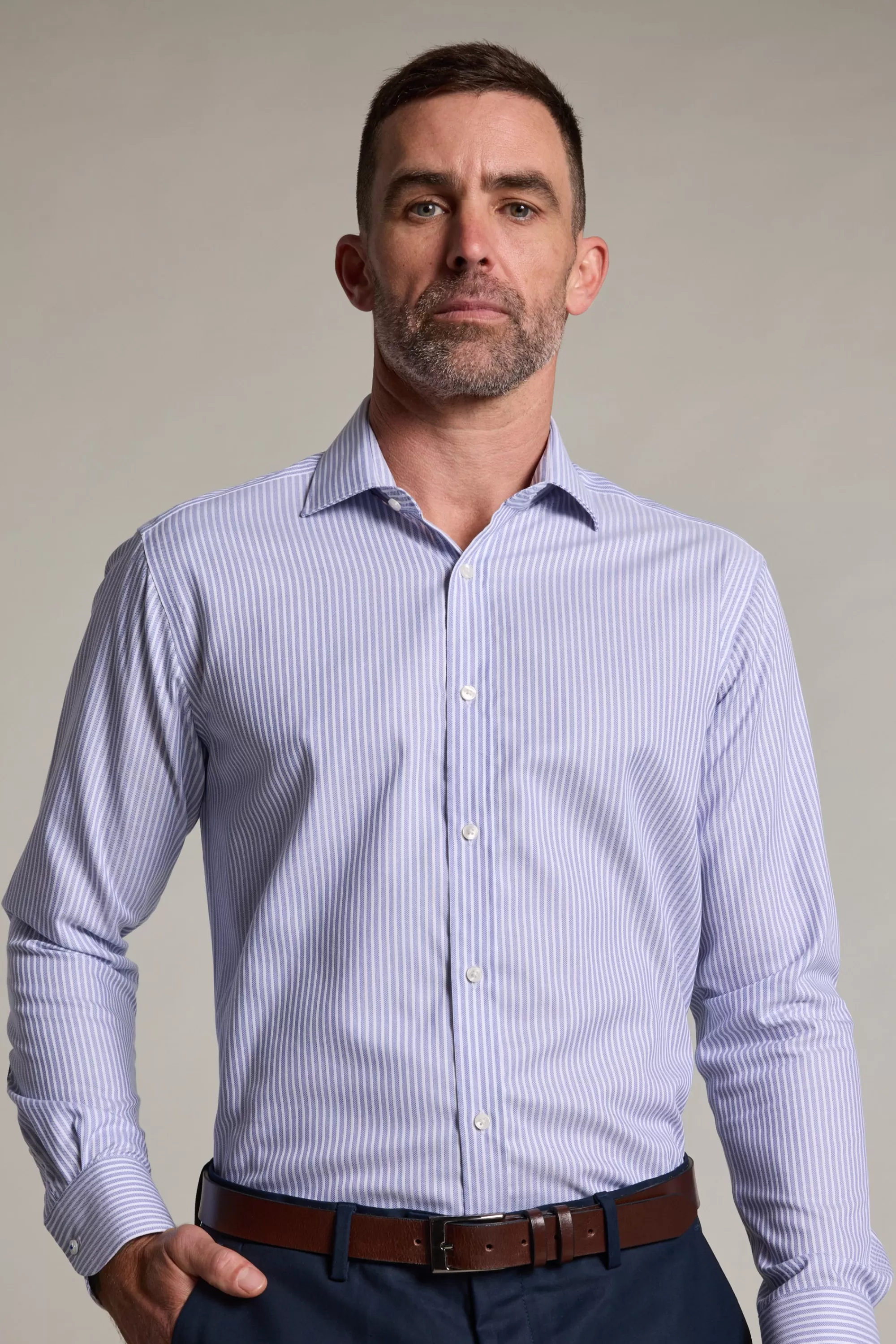 Barkers Eco Easy Care Shirts | Non-Iron Shirts^Chesdale Stripe Business Shirt BLUE STRIPE