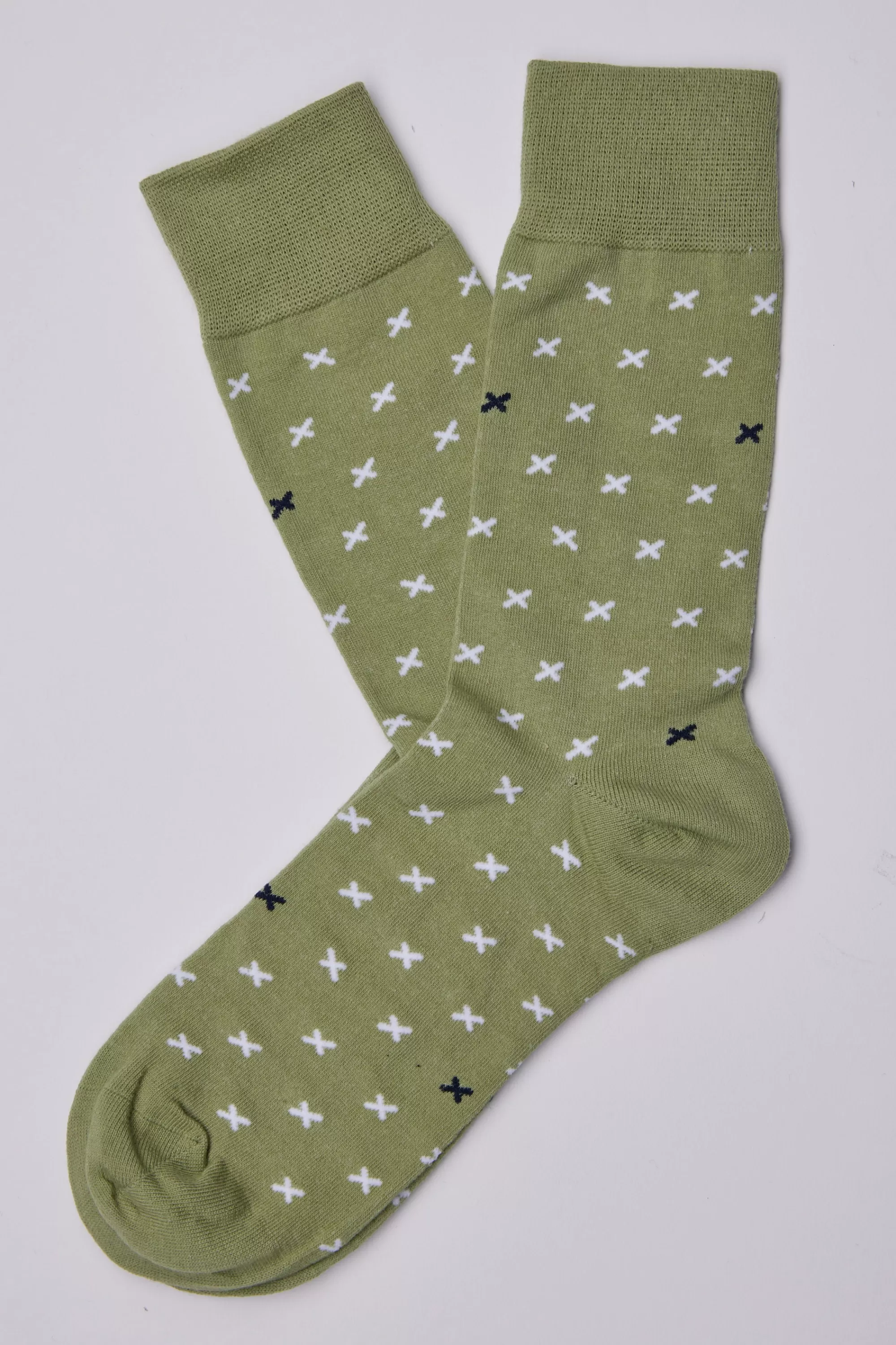 Barkers Suiting Accessories | Socks^Conway Cross Sock GREEN