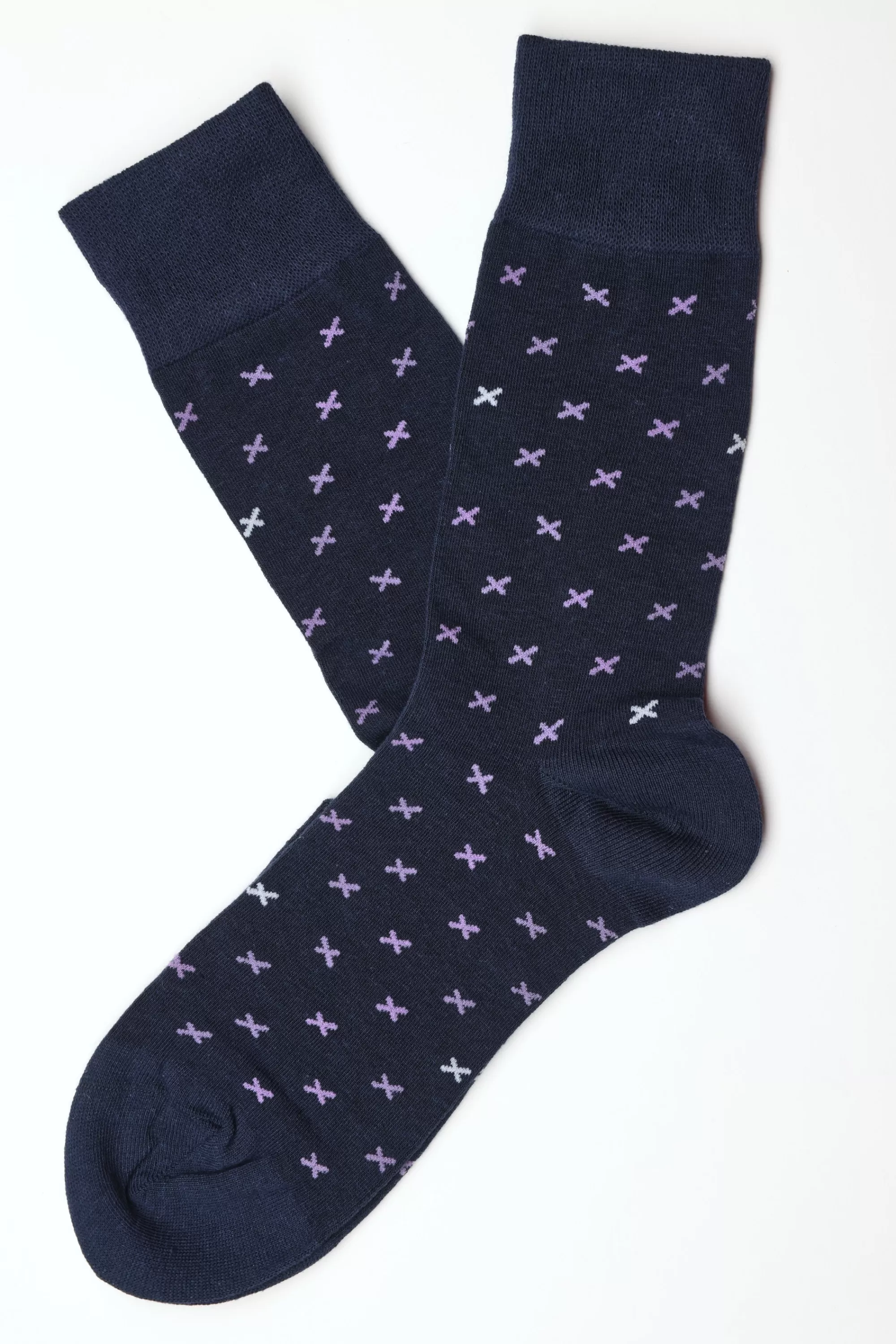 Barkers Socks | Socks^Conway Cross Sock LILAC