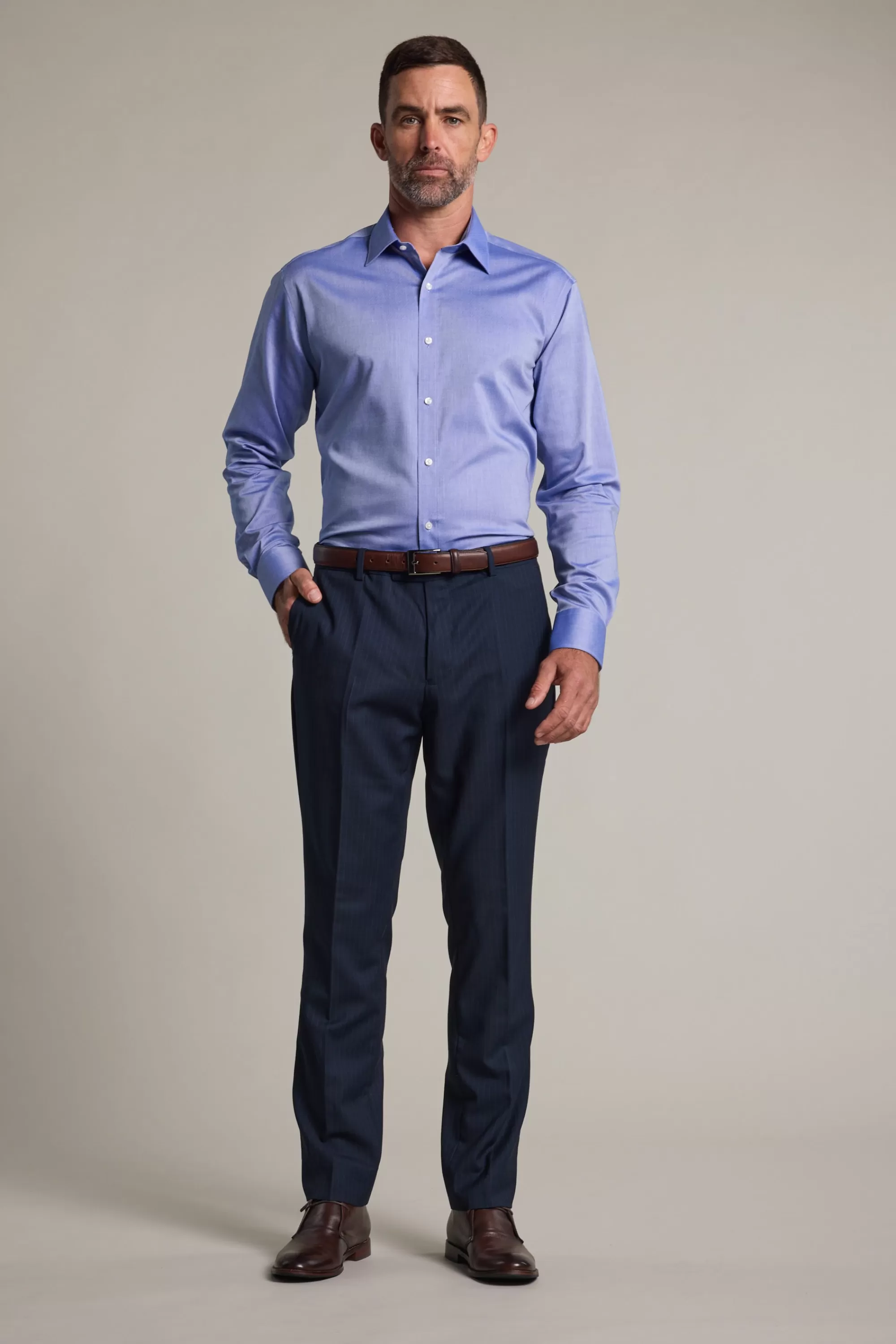 Barkers Eco Easy Care Shirts | Classic Fit Shirts^Diamond Jaquard Bus Shirt