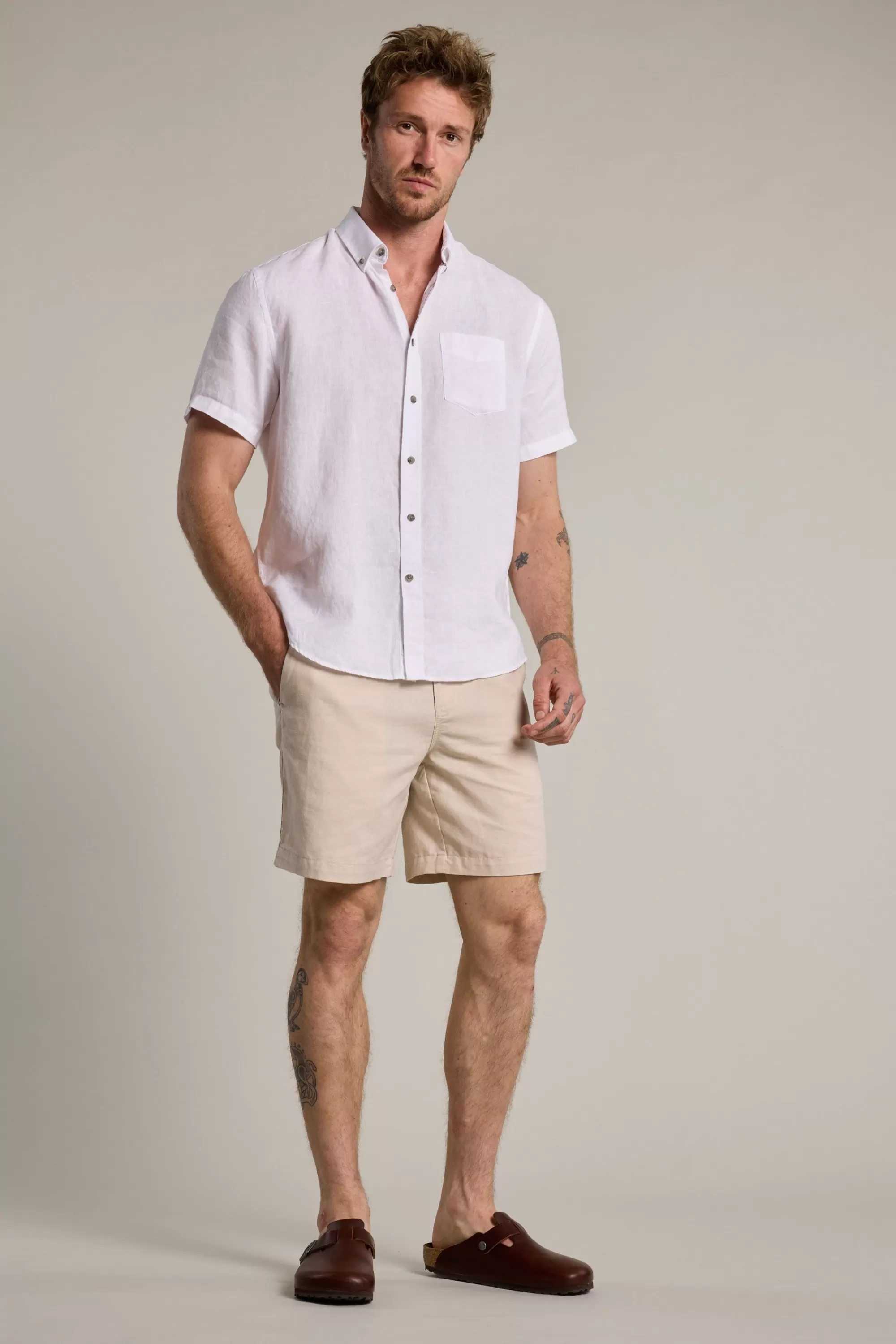 Barkers Casual Shirts | Casual Shirts^Gentry Linen Shirt WHITE