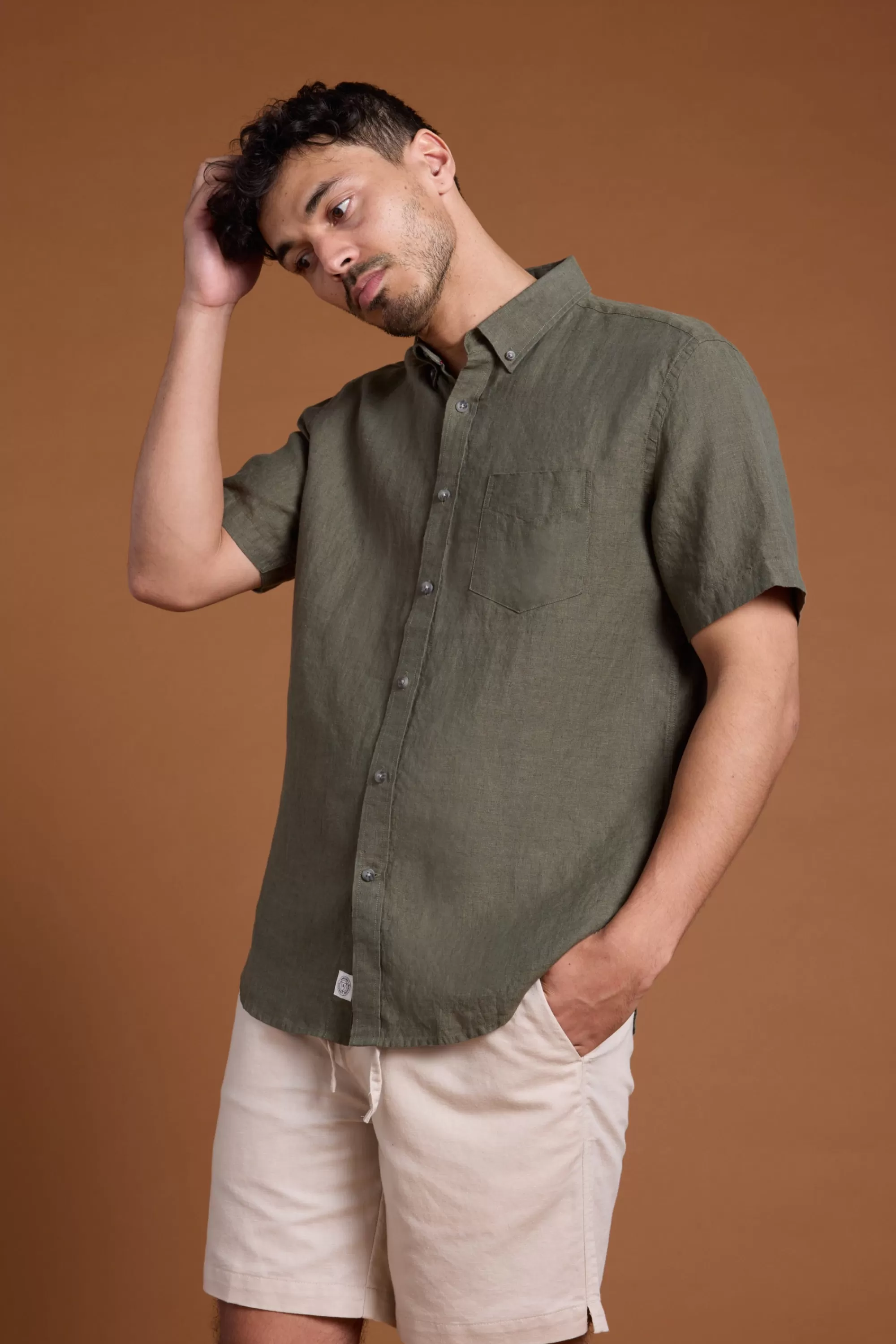 Barkers Casual Shirts | Casual Shirts^Gentry Linen Shirt GREEN