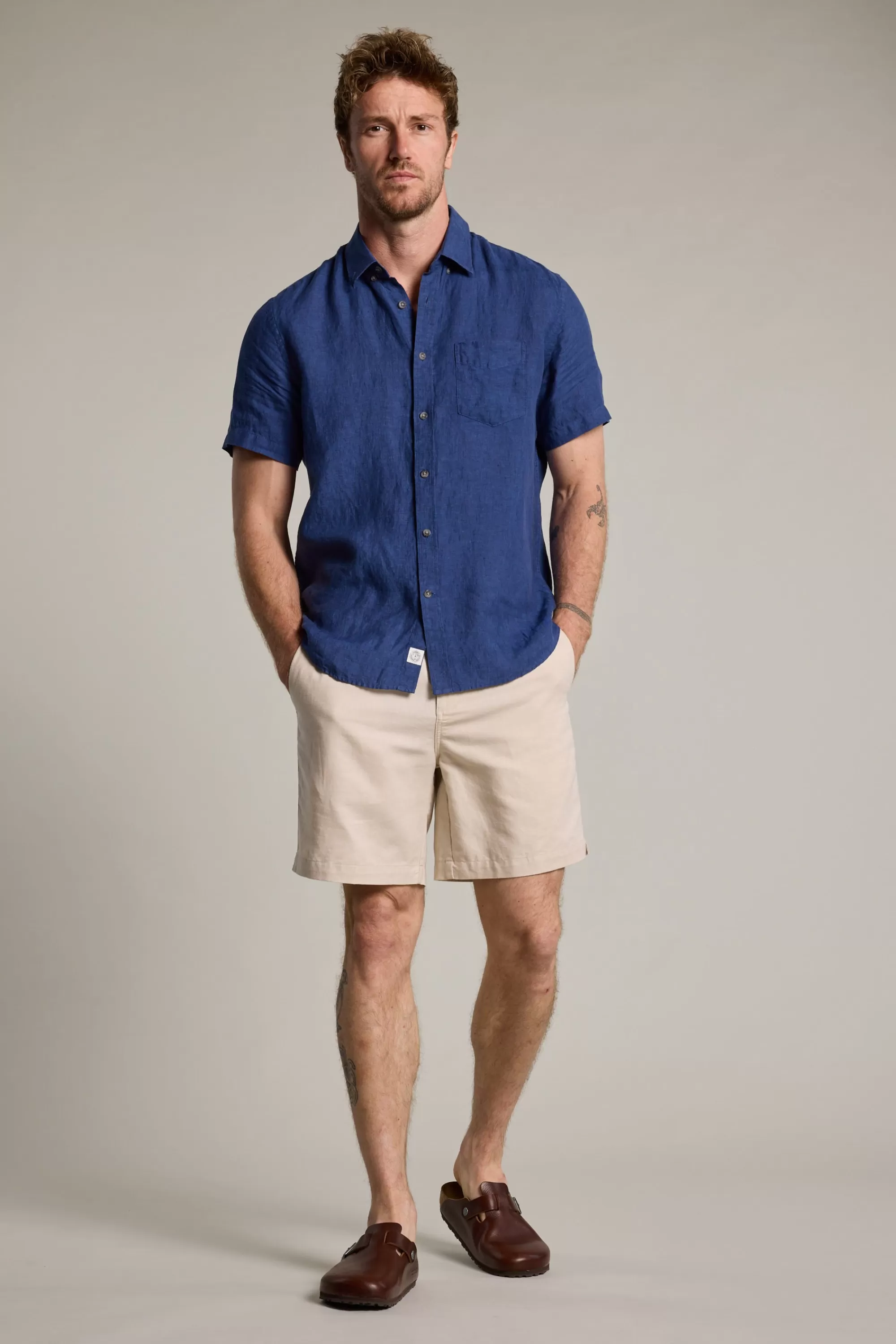 Barkers Casual Shirts | Casual Shirts^Gentry Linen Shirt COBALT