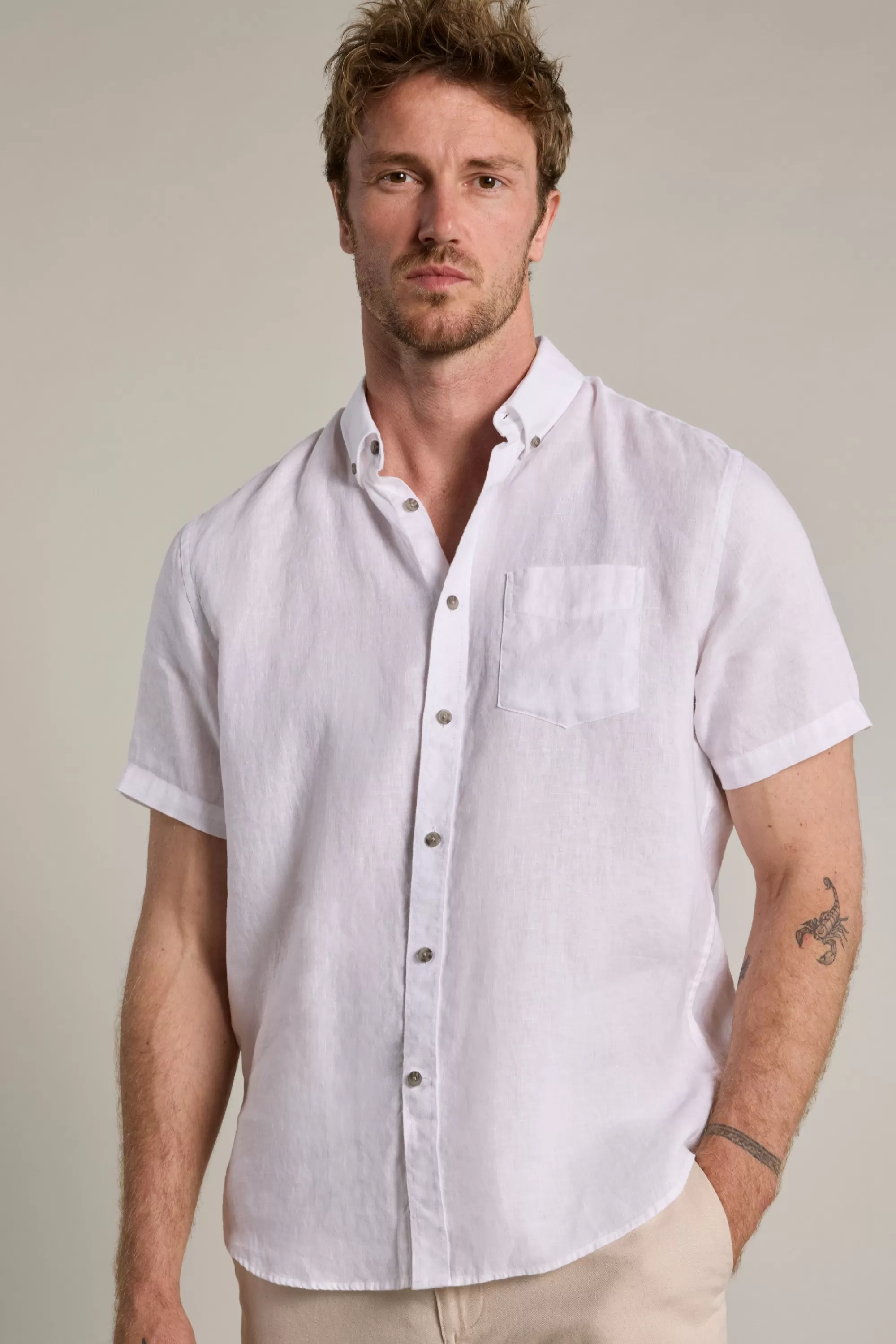 Barkers Casual Shirts | Casual Shirts^Gentry Linen Shirt WHITE