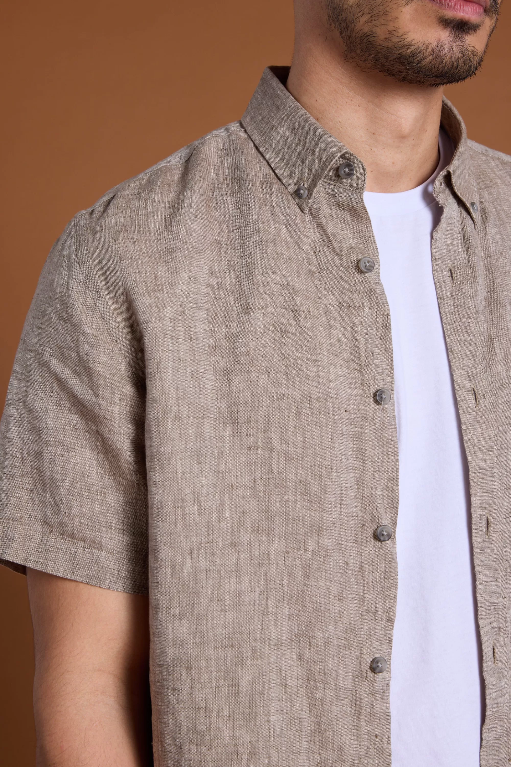 Barkers Casual Shirts | Casual Shirts^Gentry Linen Shirt OATMEAL