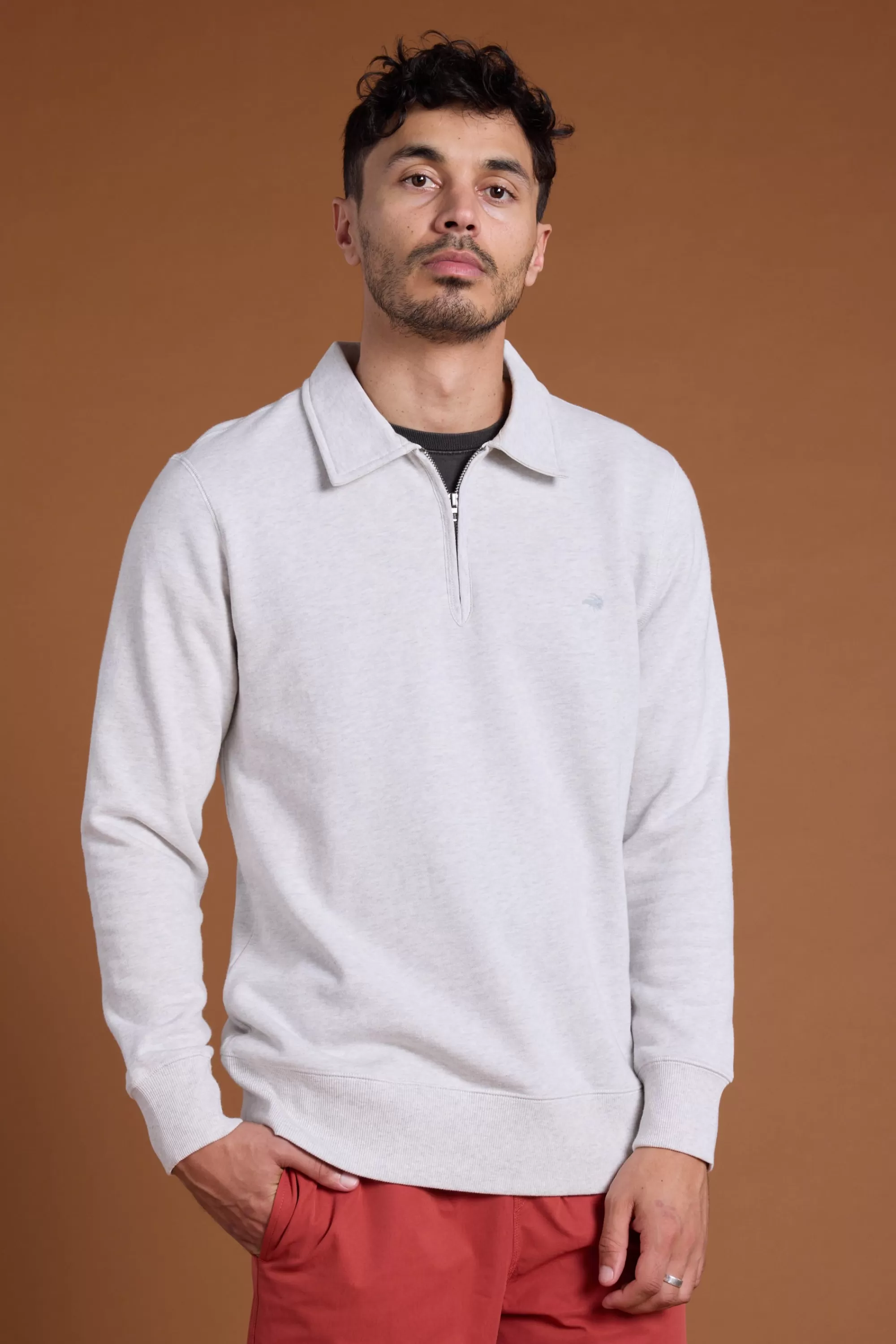 Barkers Sweatshirts & Hoodies^Harlow 1/4 Zip GREY MARL