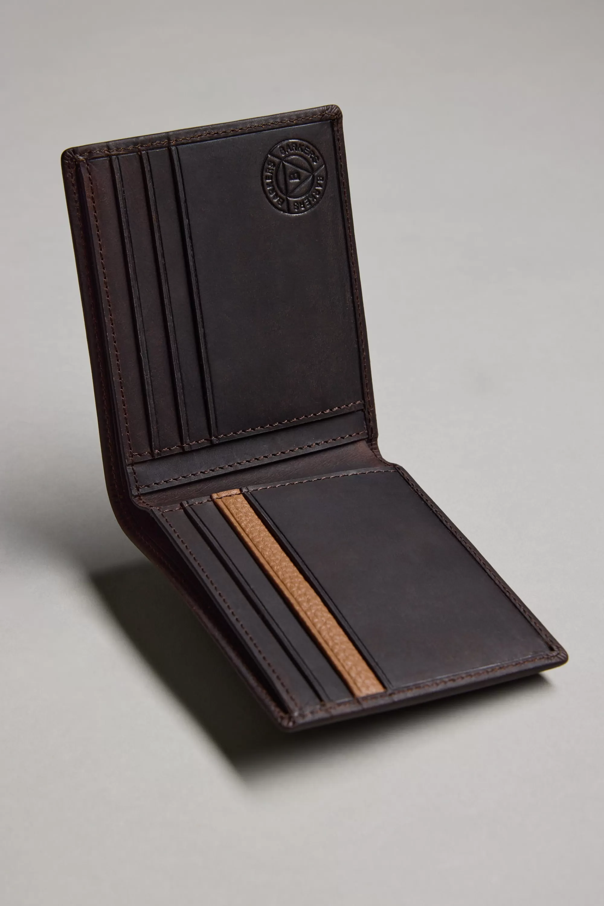 Barkers Leather Goods | Wallets^Harris Leather Fold Wallet WALNUT BROWN