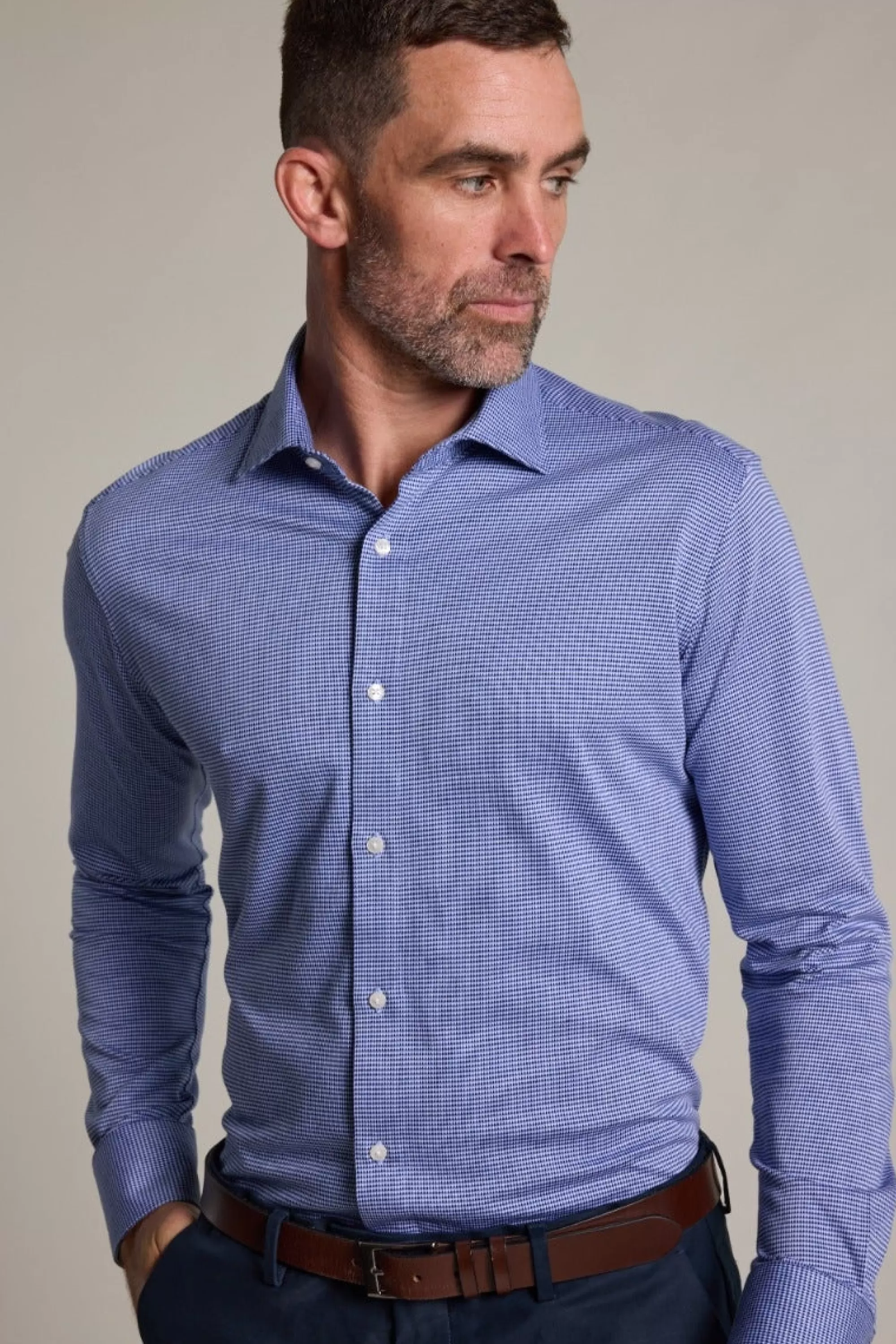 Barkers Eco Easy Care Shirts | Tailored Fit Shirts^Harrop Knit Business Shirt