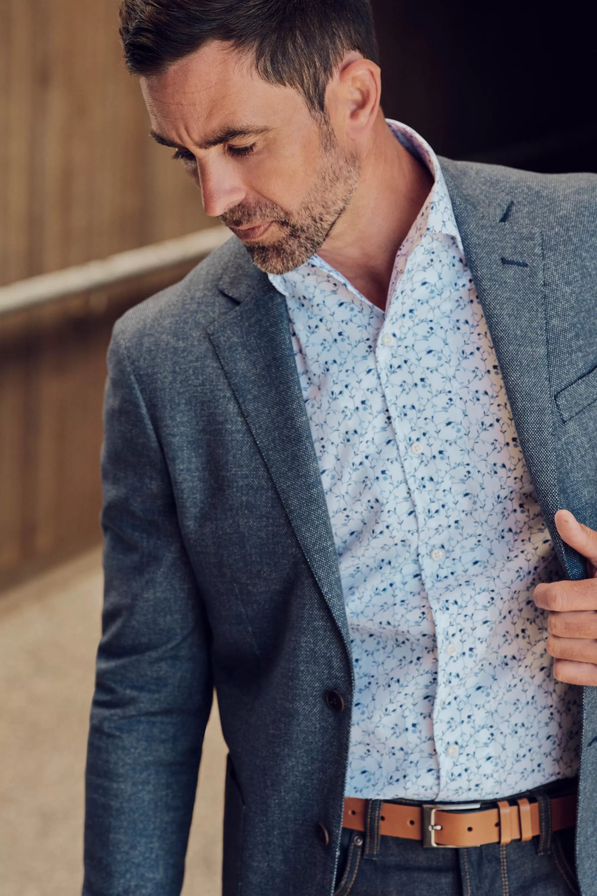 Barkers Tailored Fit Shirts | Tailored Fit Shirts^Haven Print Shirt