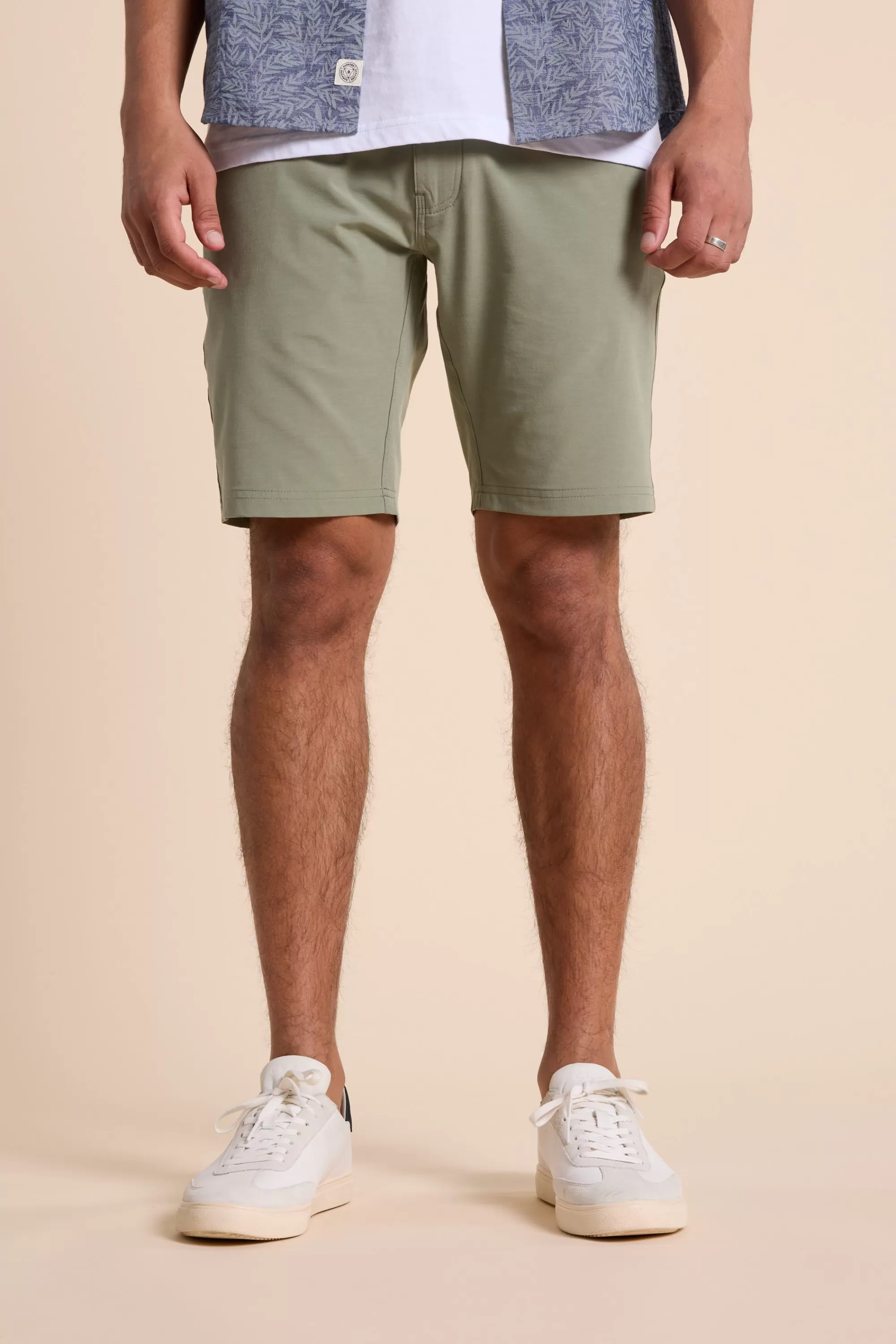 Barkers Shorts^Hutchinson Walkshort GREEN MARL