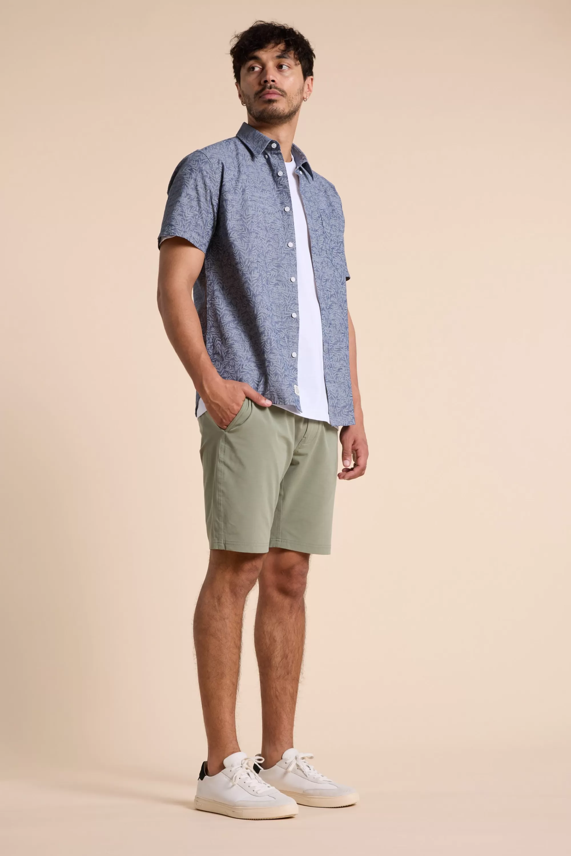 Barkers Shorts^Hutchinson Walkshort GREEN MARL