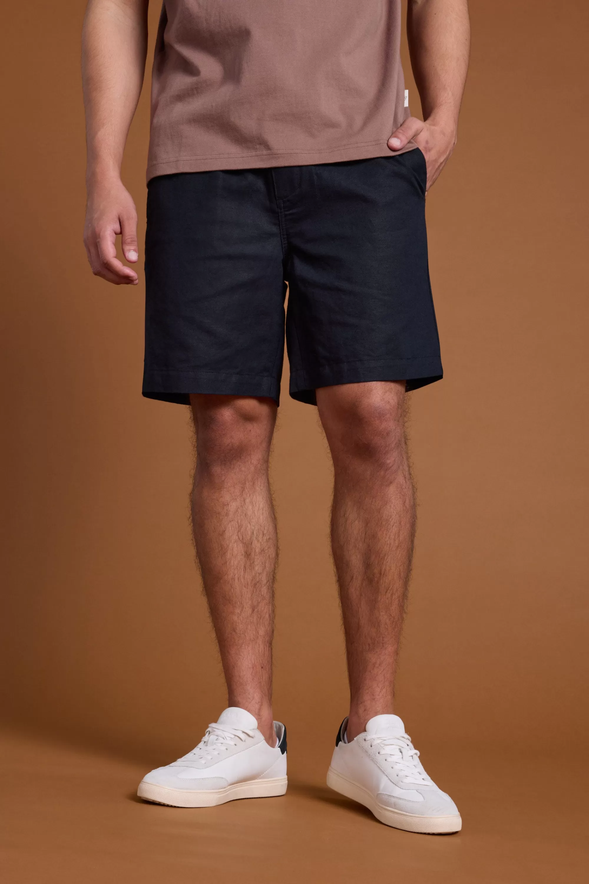 Barkers Shorts^Jasper Linen Weekend Short BLACK