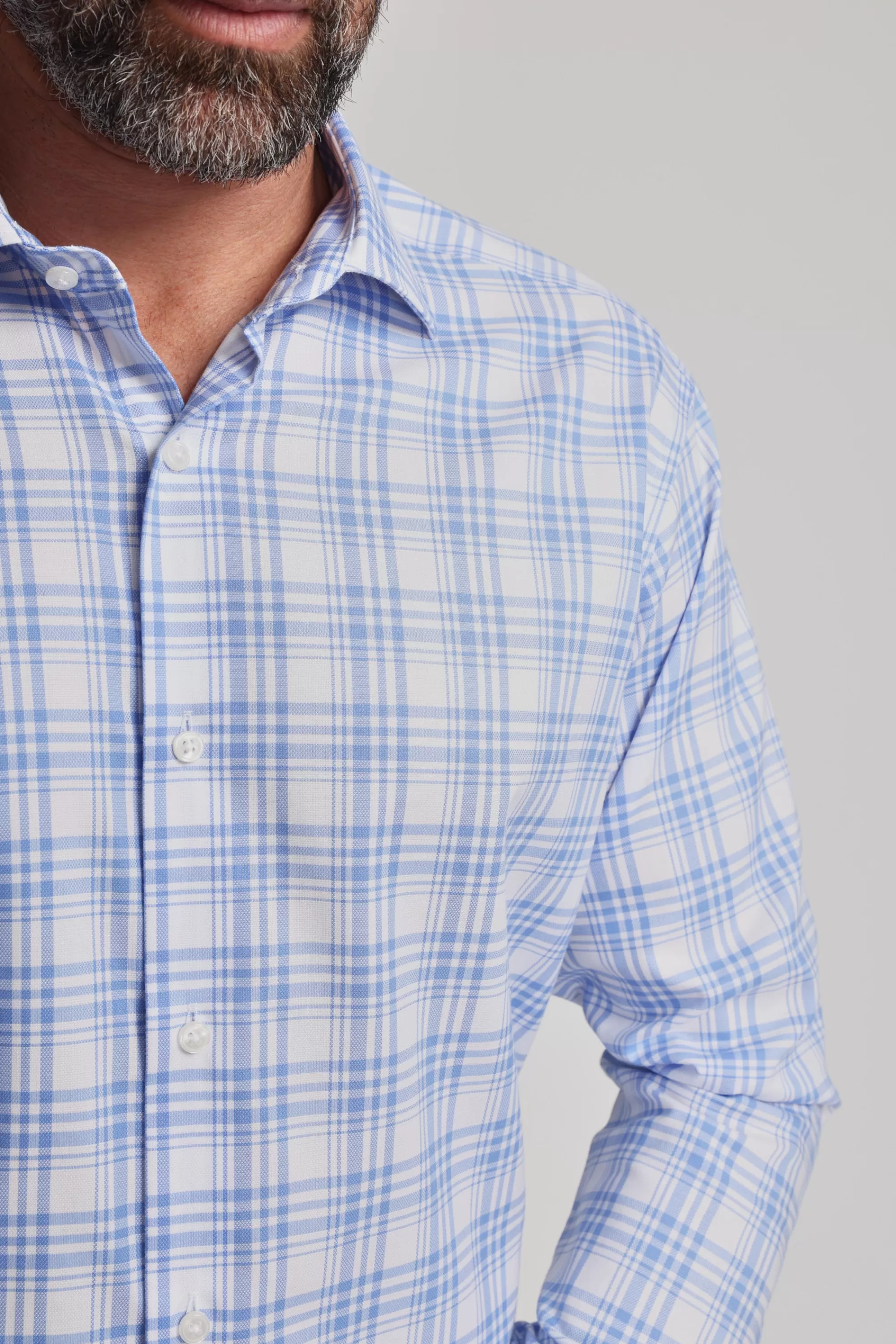 Barkers Classic Fit Shirts | Classic Fit Shirts^Kensington Check Business Shirt BLUE