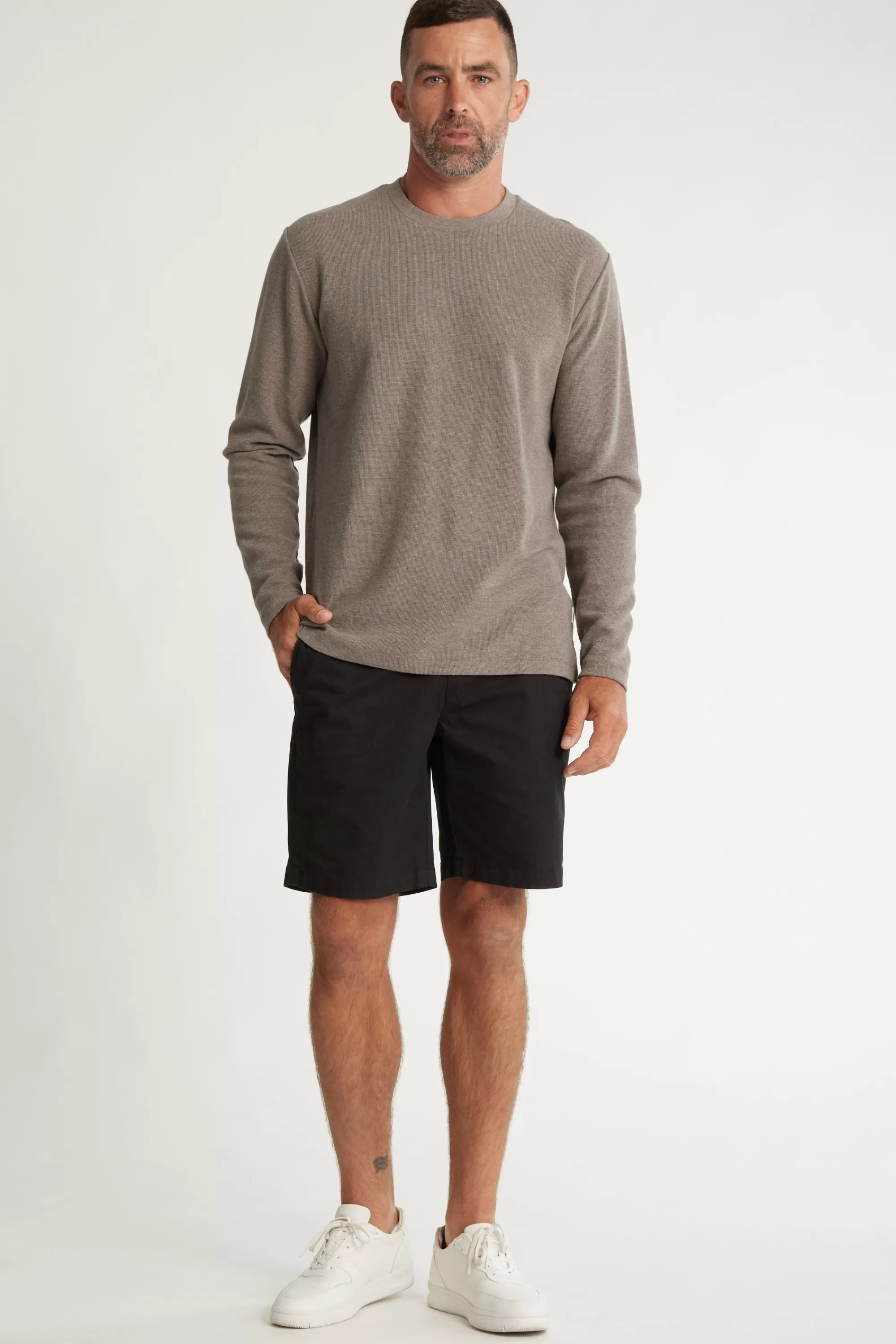 Barkers Shorts^Kingly Chino Short BLACK