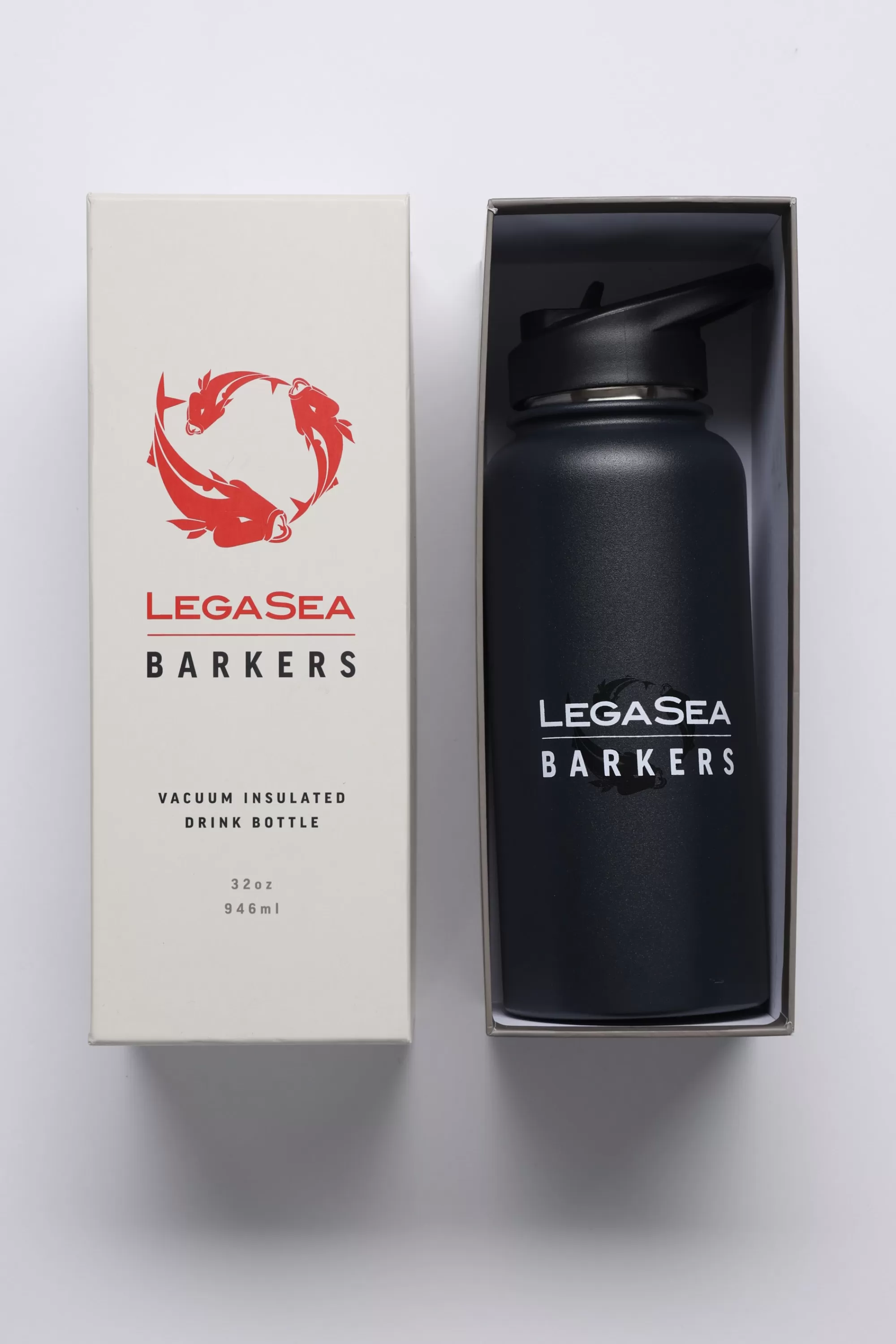 Barkers Drink Bottles & Flasks^Legasea Drink Bottle BLACK