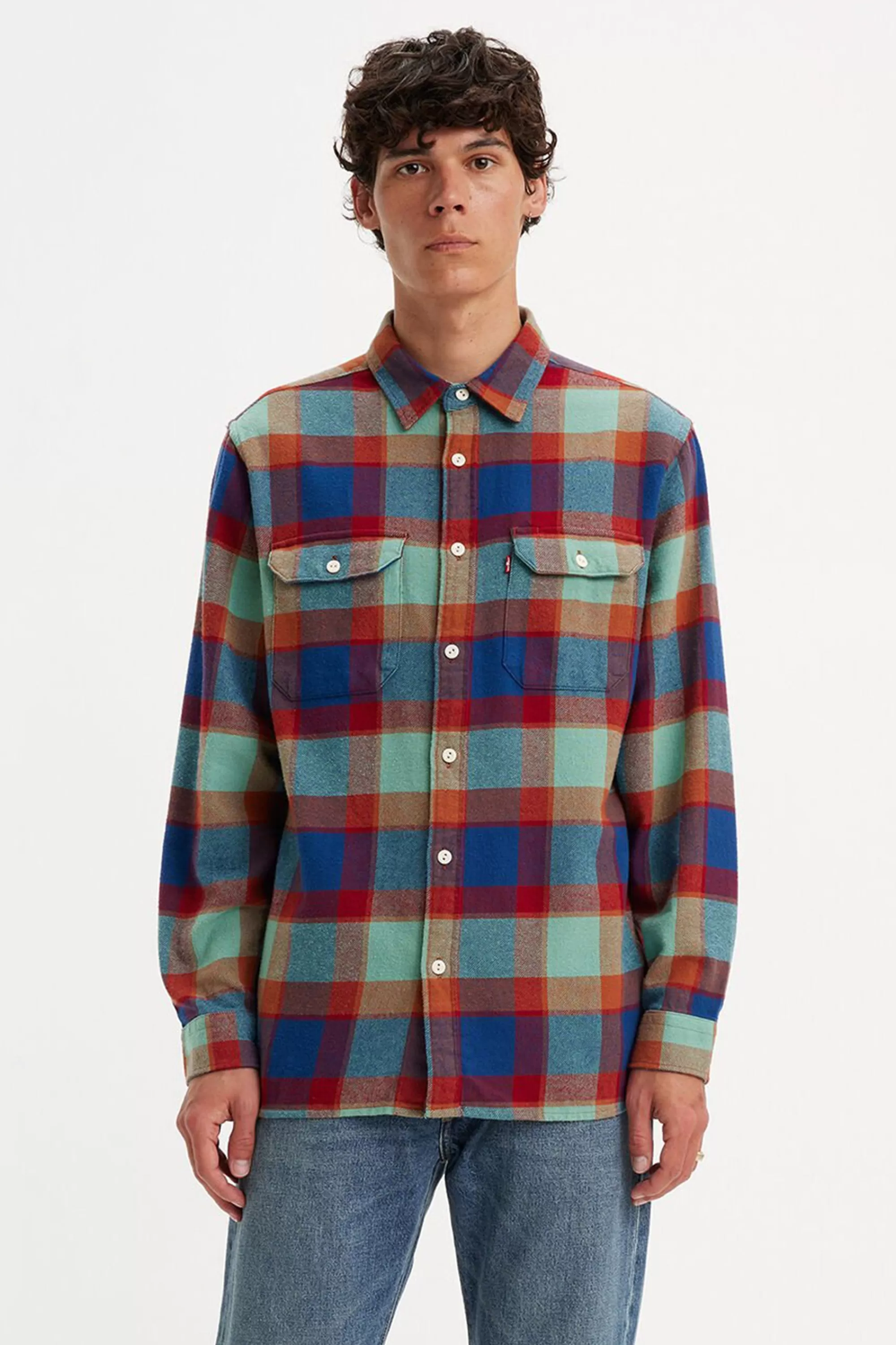 Barkers Casual Shirts | Casual Shirts^Levi's Jackson Worker Check Shirt NAVY CHECK