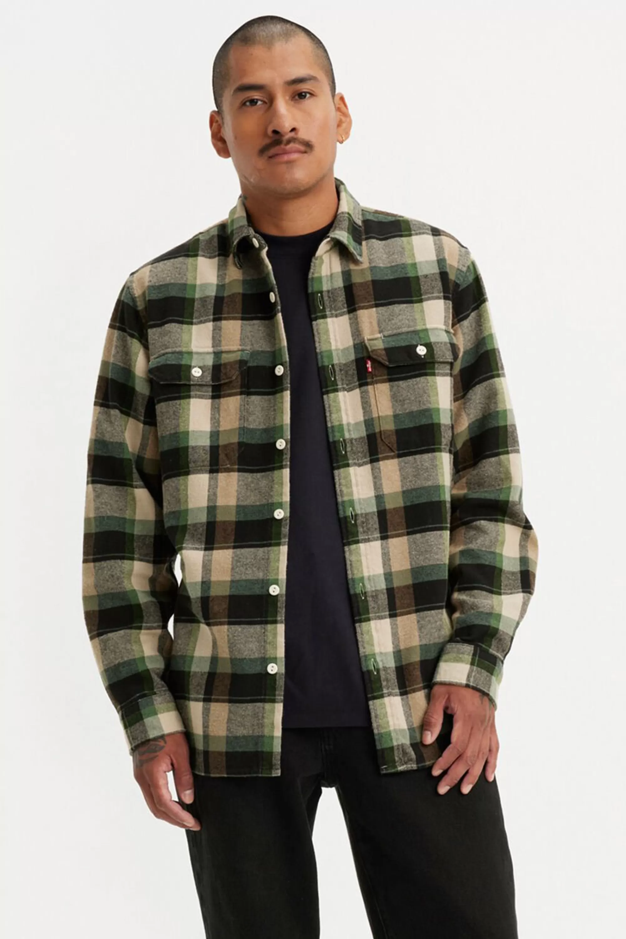 Barkers Casual Shirts | Casual Shirts^Levi's Jackson Worker Check Shirt GREY CHECK