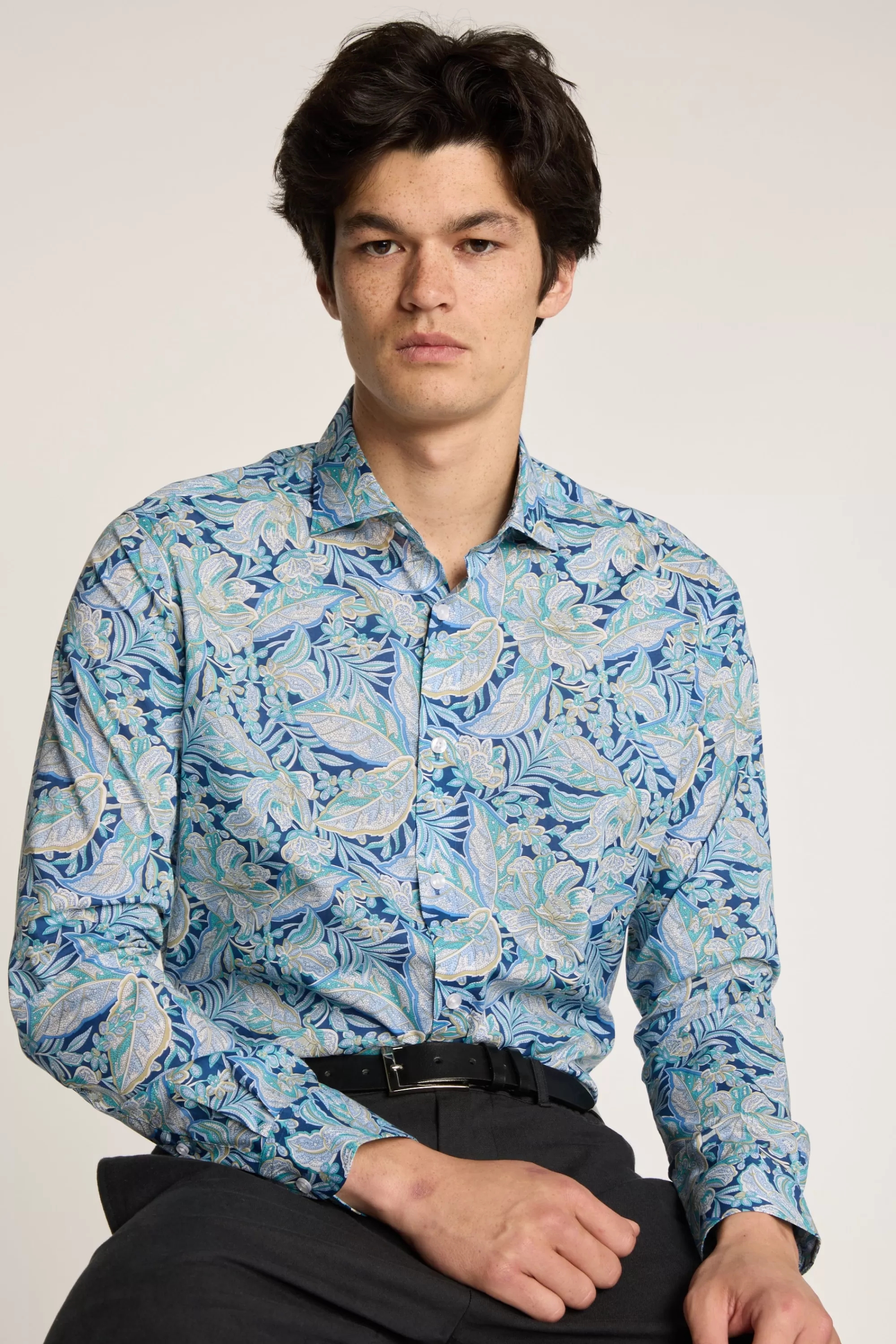 Barkers Tailored Fit Shirts | Tailored Fit Shirts^Liberty Hawaiian Paisley Print Shirt