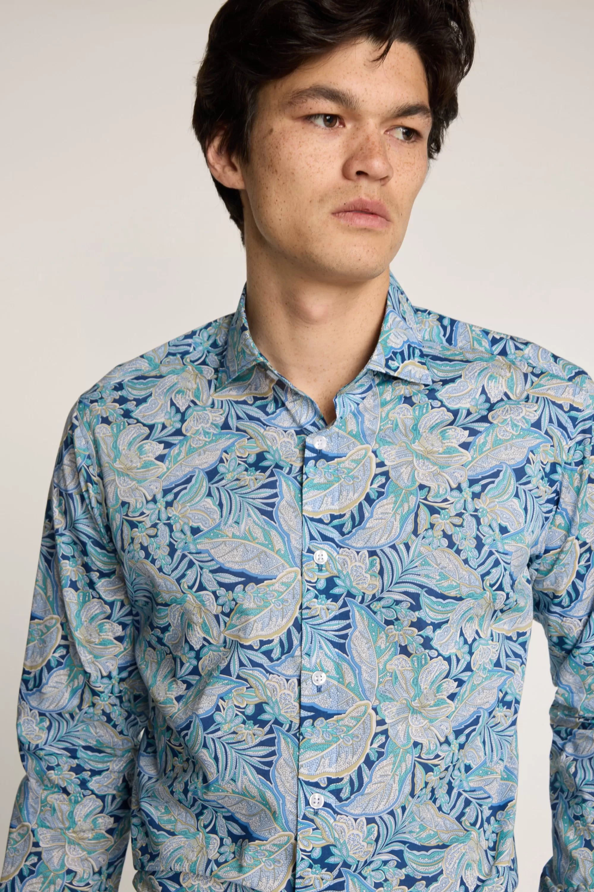 Barkers Tailored Fit Shirts | Tailored Fit Shirts^Liberty Hawaiian Paisley Print Shirt