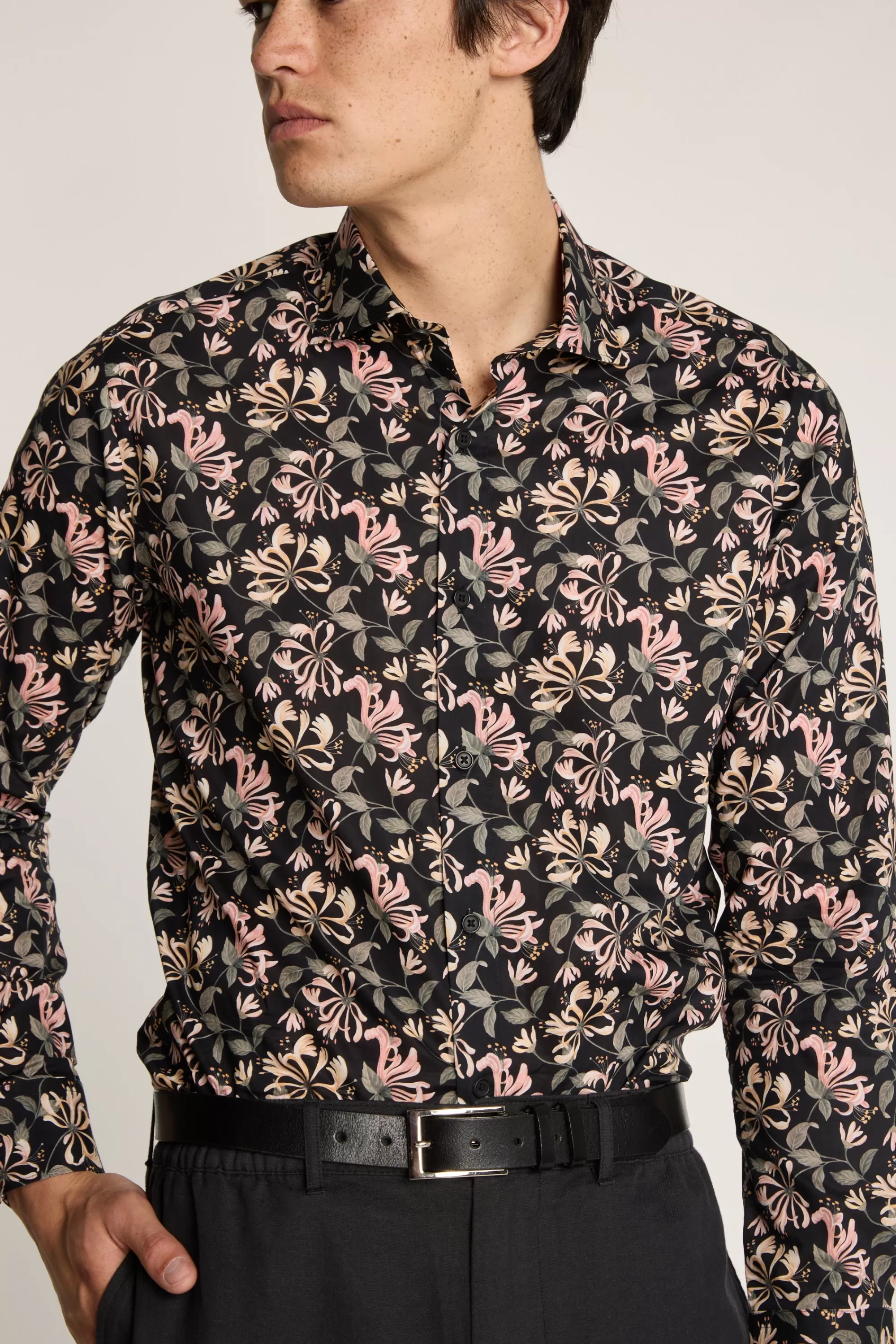 Barkers Tailored Fit Shirts | Tailored Fit Shirts^Liberty Honeysuckle Dance Print Shirt