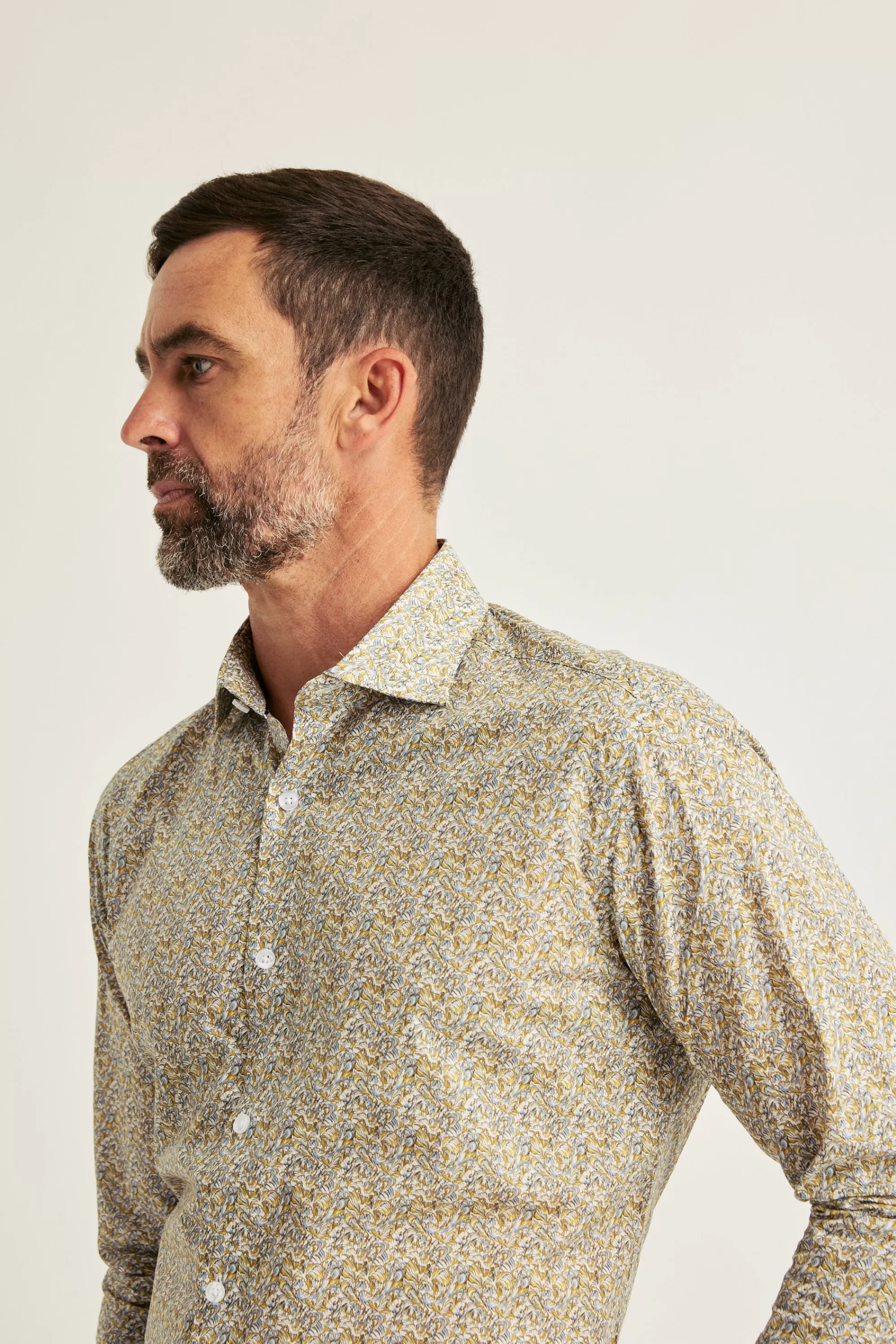 Barkers Tailored Fit Shirts | Tailored Fit Shirts^Liberty Petal Frill Print Shirt