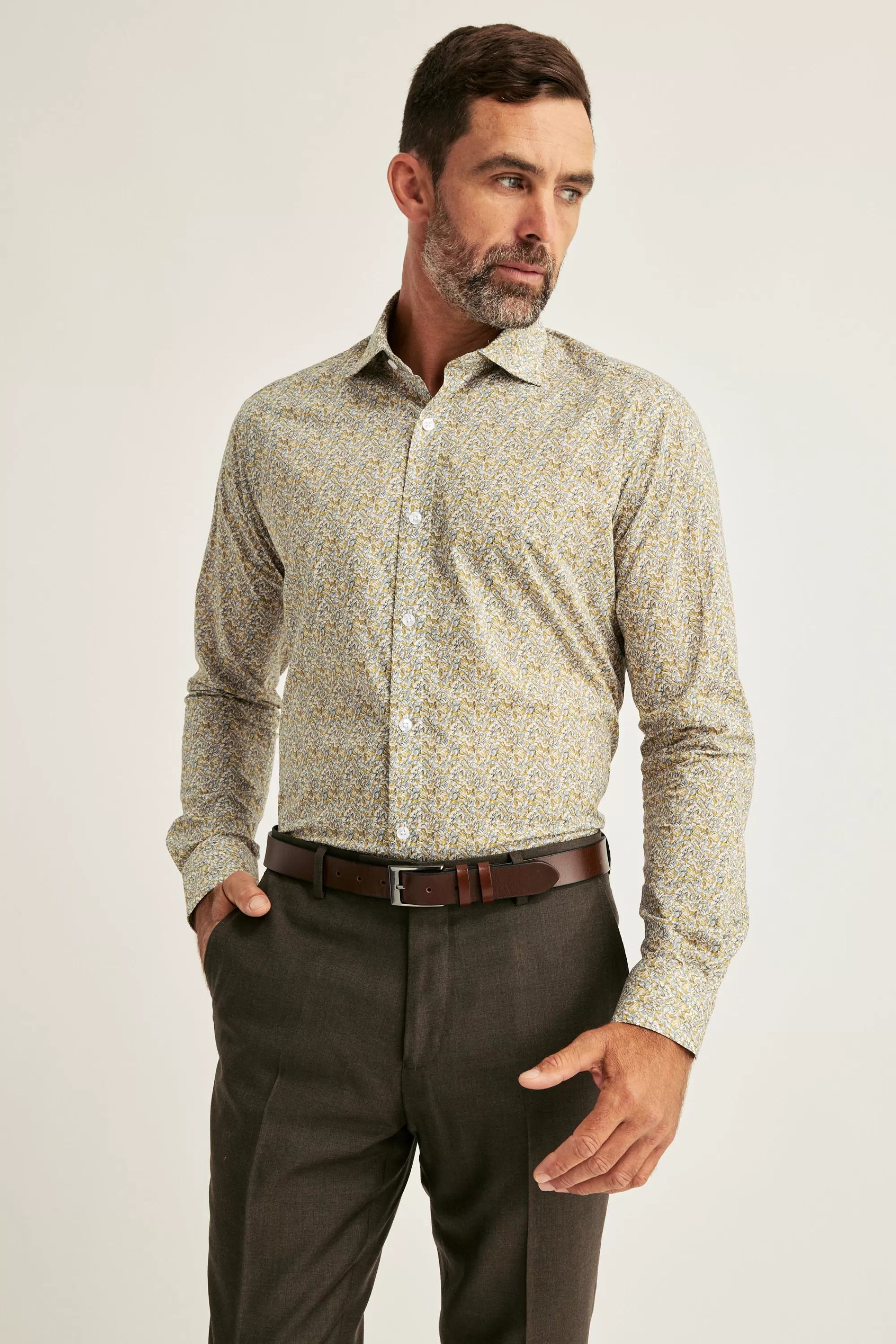 Barkers Tailored Fit Shirts | Tailored Fit Shirts^Liberty Petal Frill Print Shirt