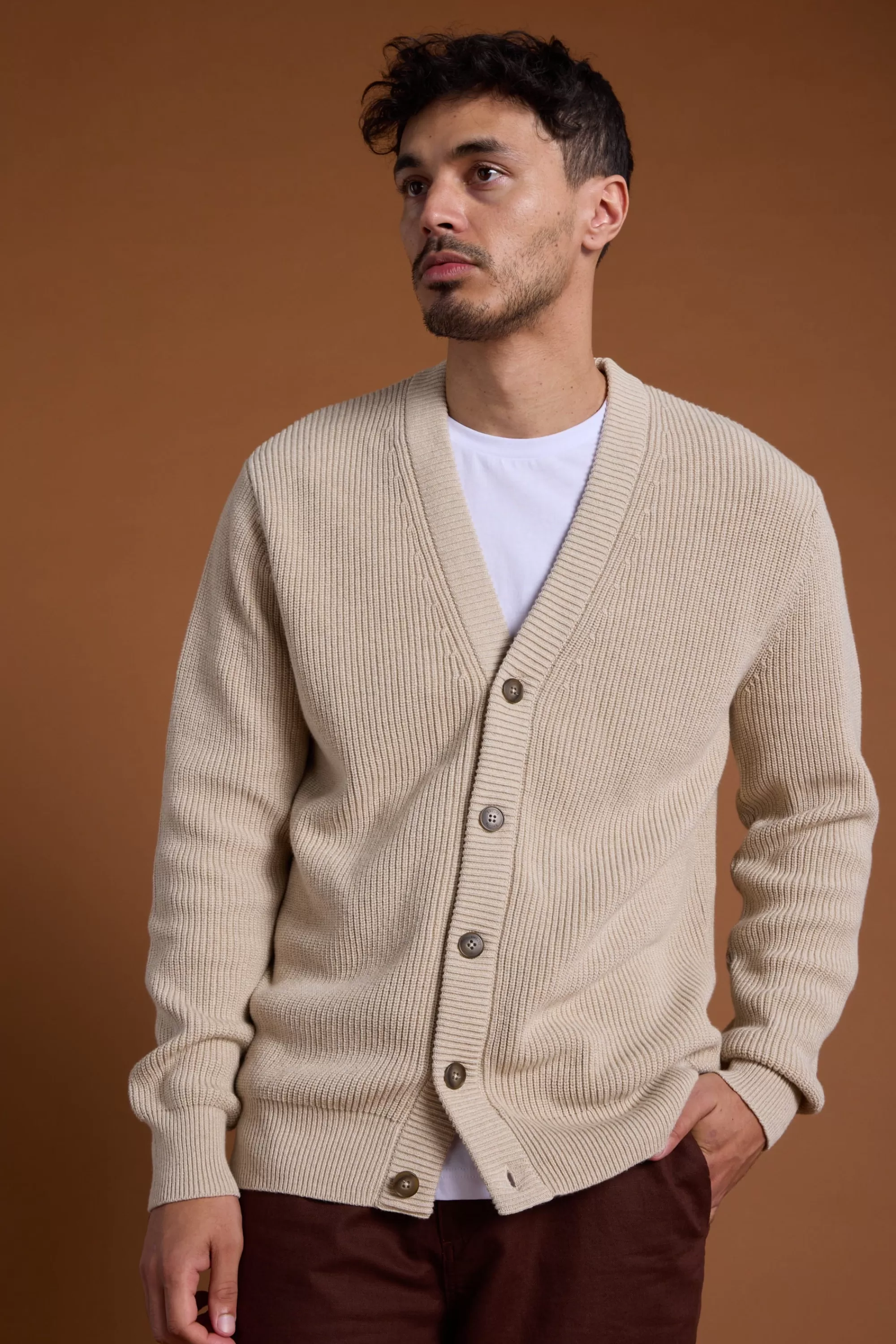 Barkers Cotton Knitwear^Lightwood Cotton Cardi