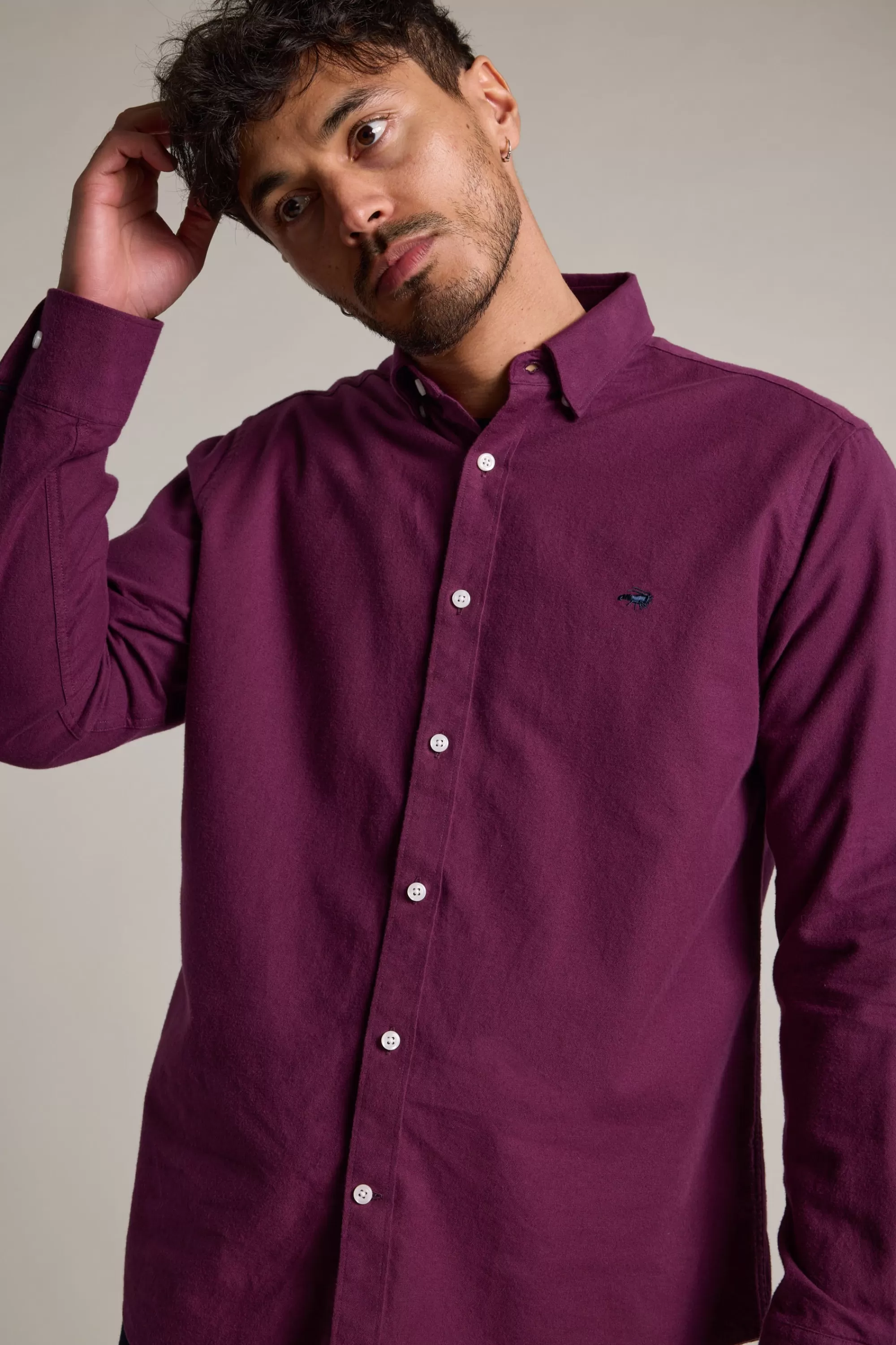 Barkers Classic Fit Shirts | Classic Fit Shirts^Maynard Oxford Shirt BERRY