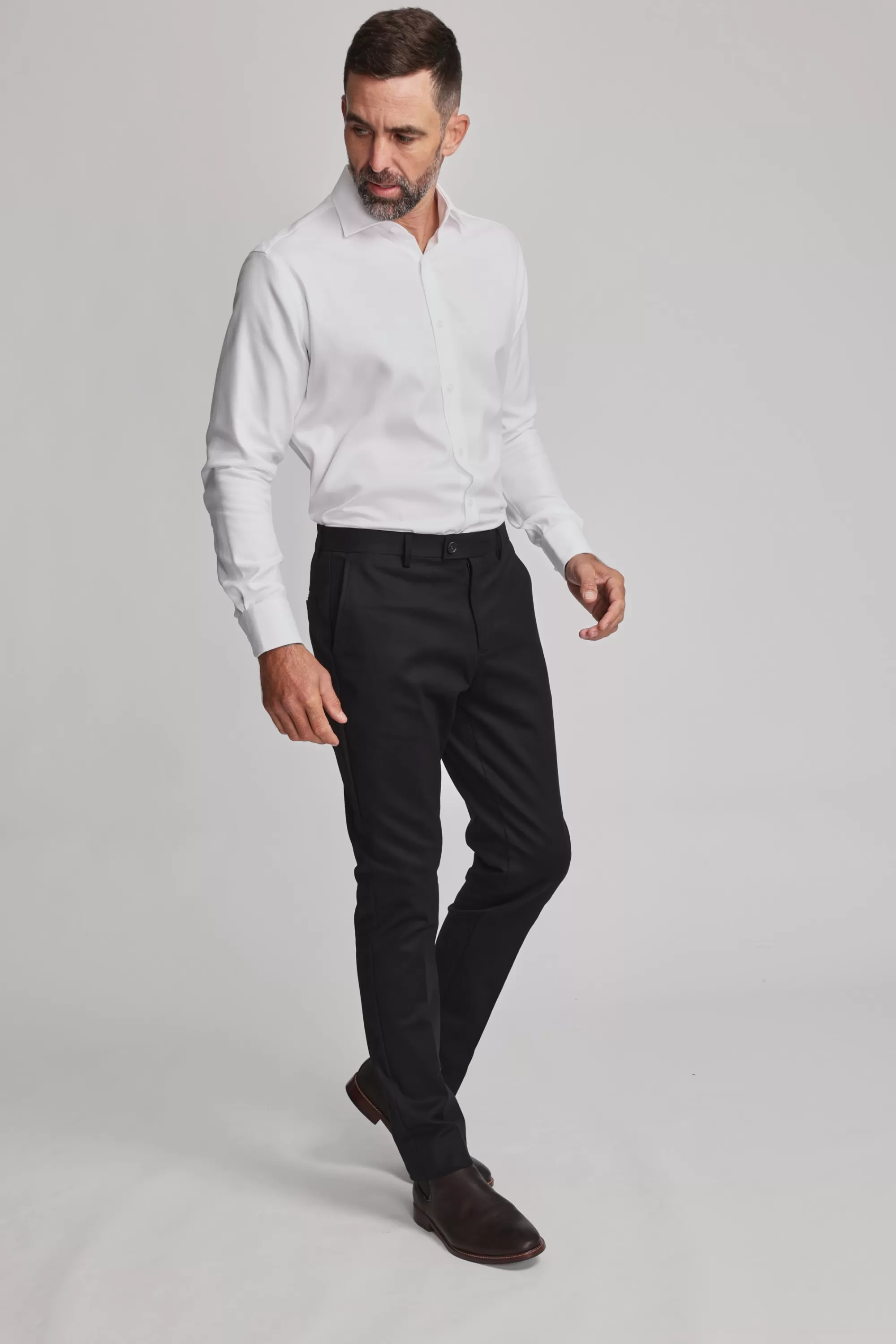 Barkers Eco Easy Care Shirts | Classic Fit Shirts^Mexted Texture Shirt WHITE