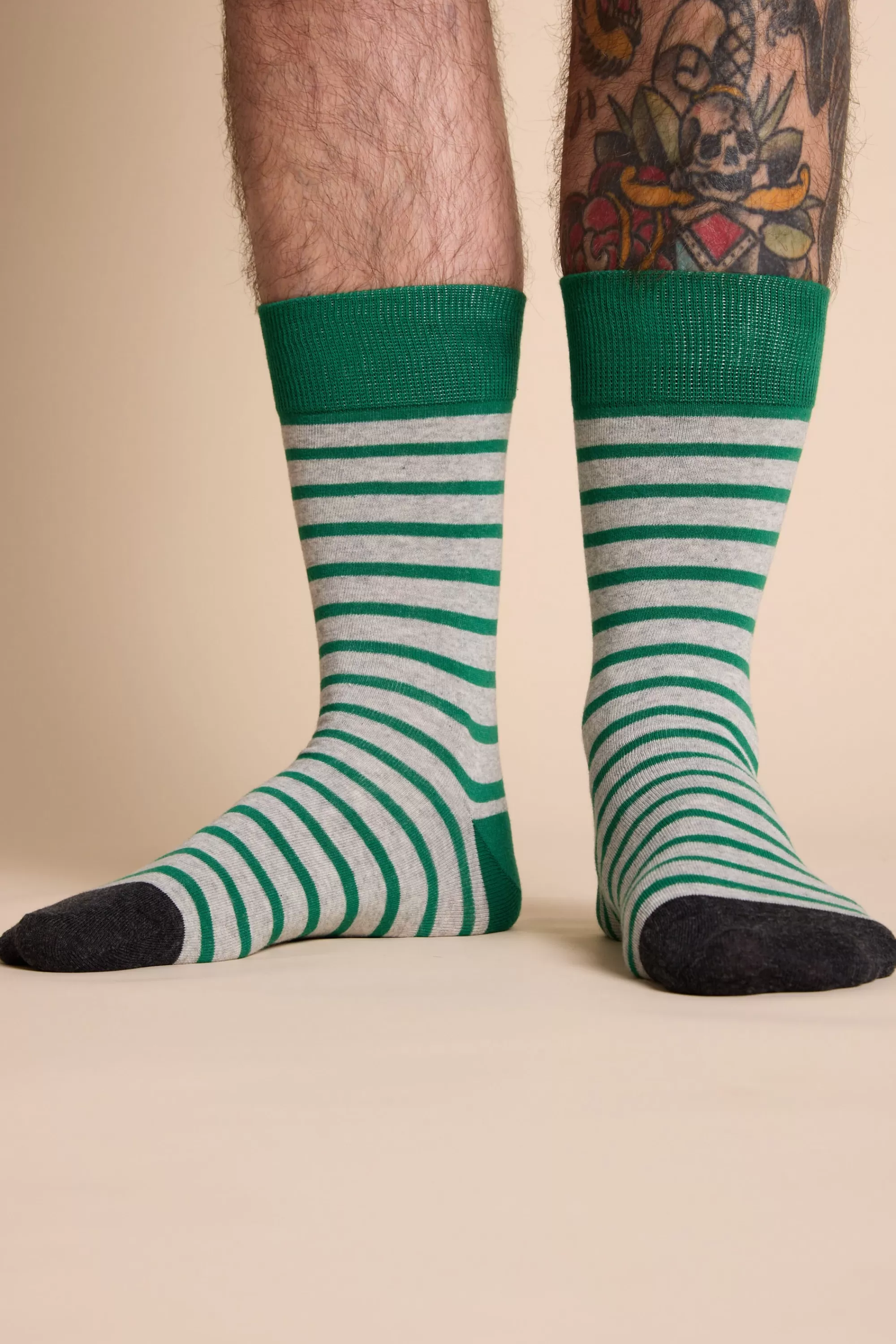 Barkers Socks | Socks^Mojave Stripe Sock GREEN