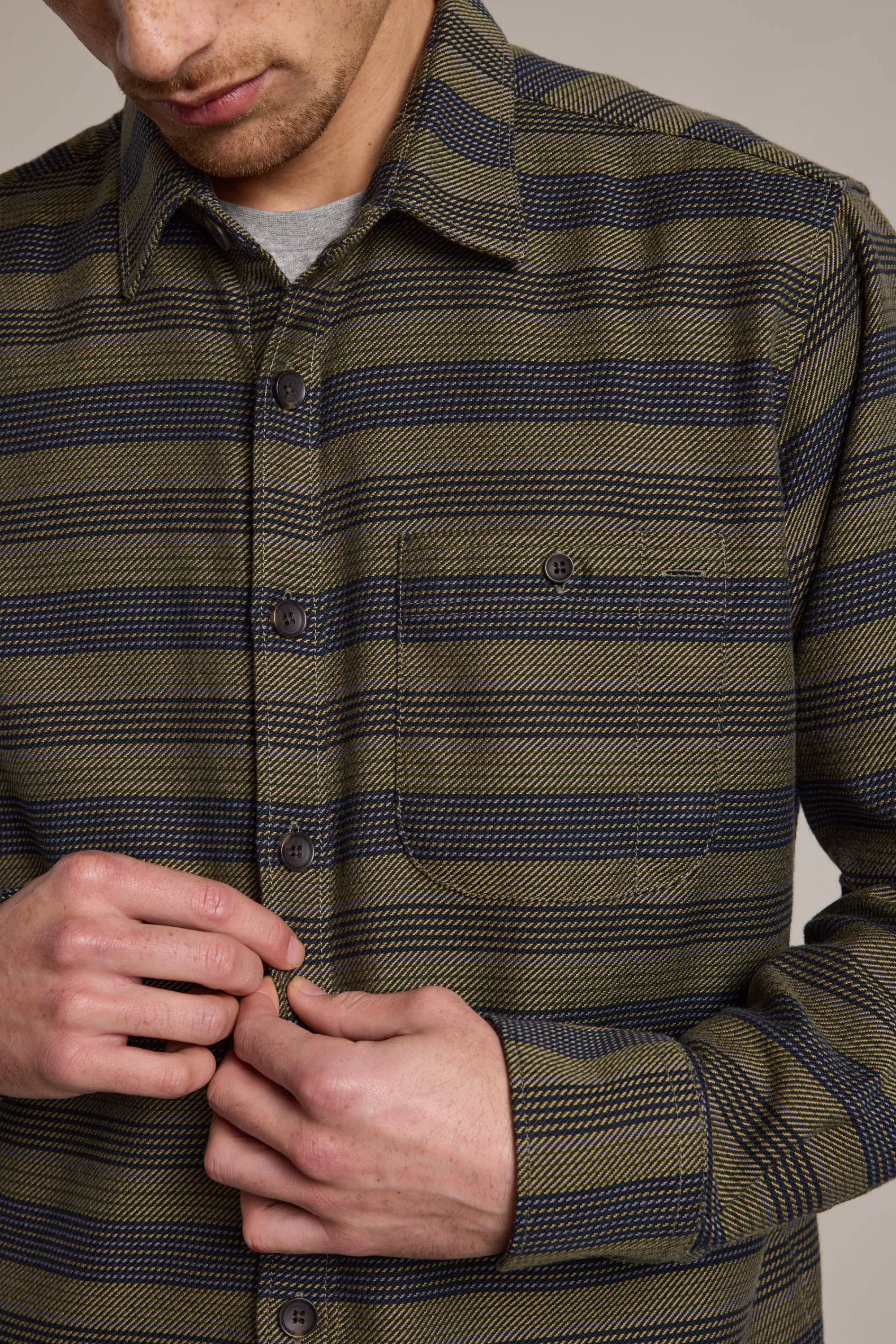 Barkers Casual Shirts | Casual Shirts^Mossock Stripe Overshirt