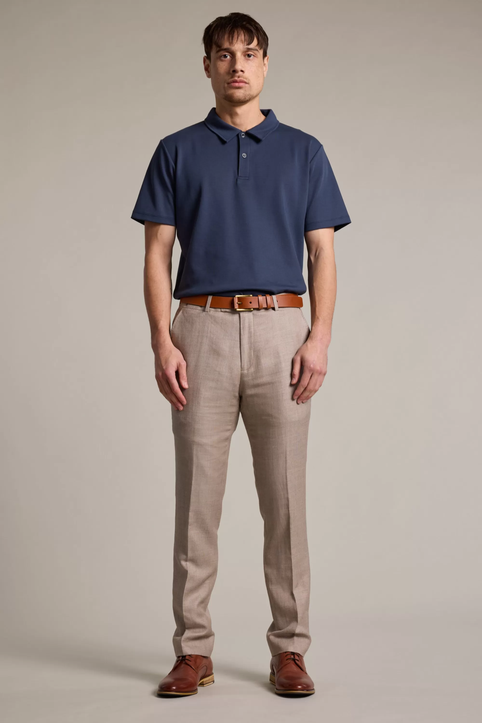 Barkers Polos | Polo Shirts^Newland Mercerised Texture Polo NAVY