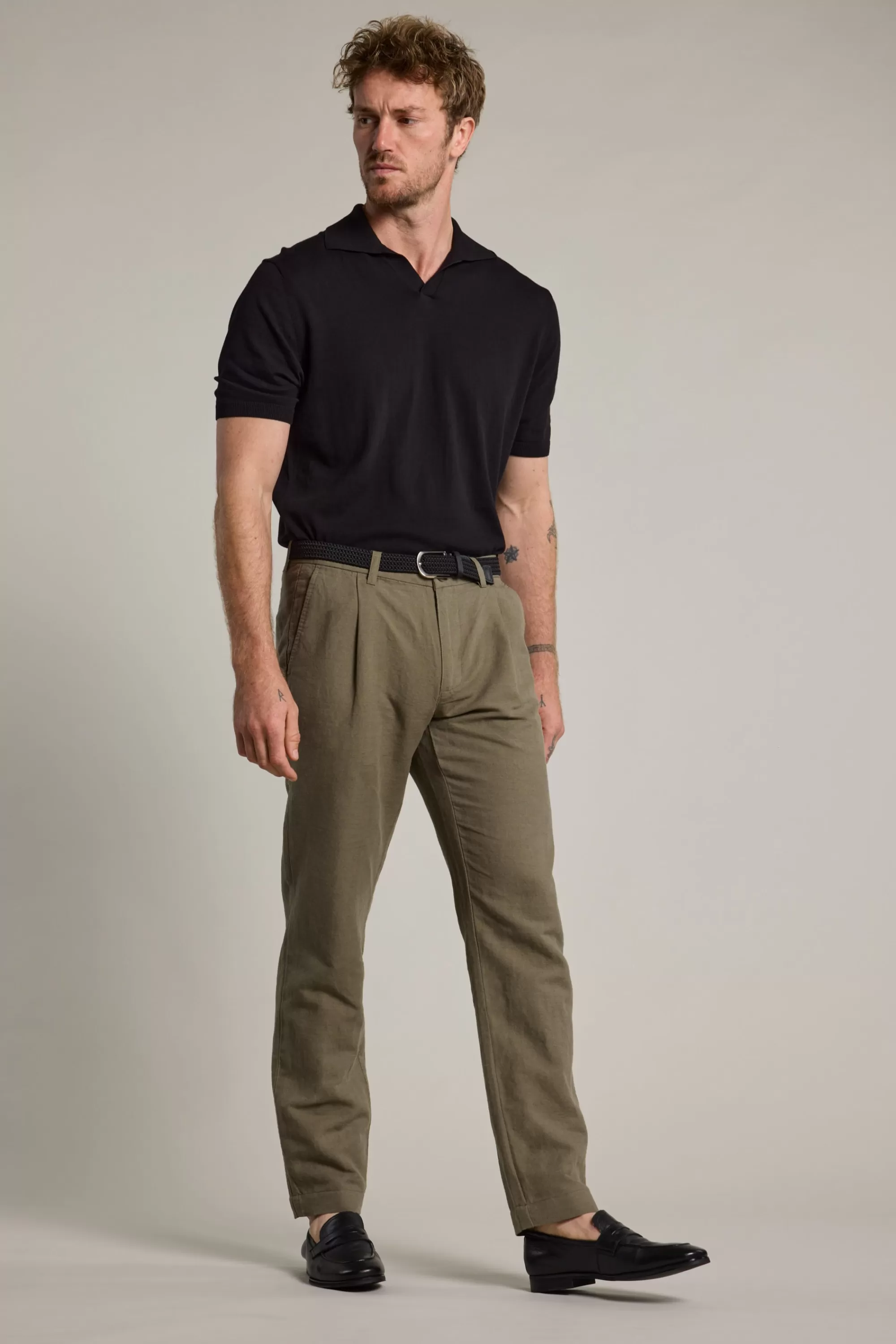 Barkers Tapered & Slim Fit Pants | Casual Pants^Newman Linen Pants KHAKI