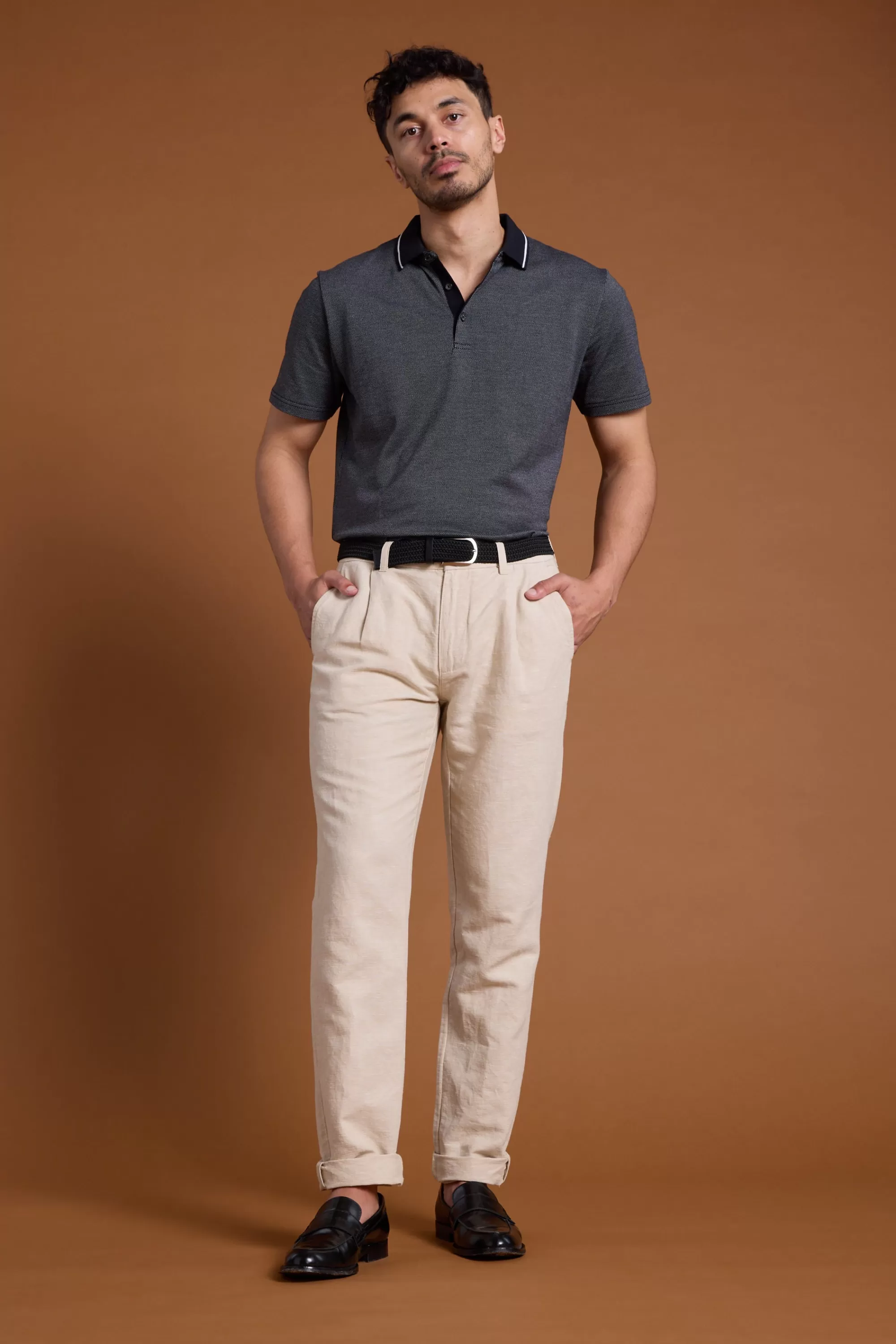 Barkers Tapered & Slim Fit Pants | Dress Pants^Newman Linen Pants SAND