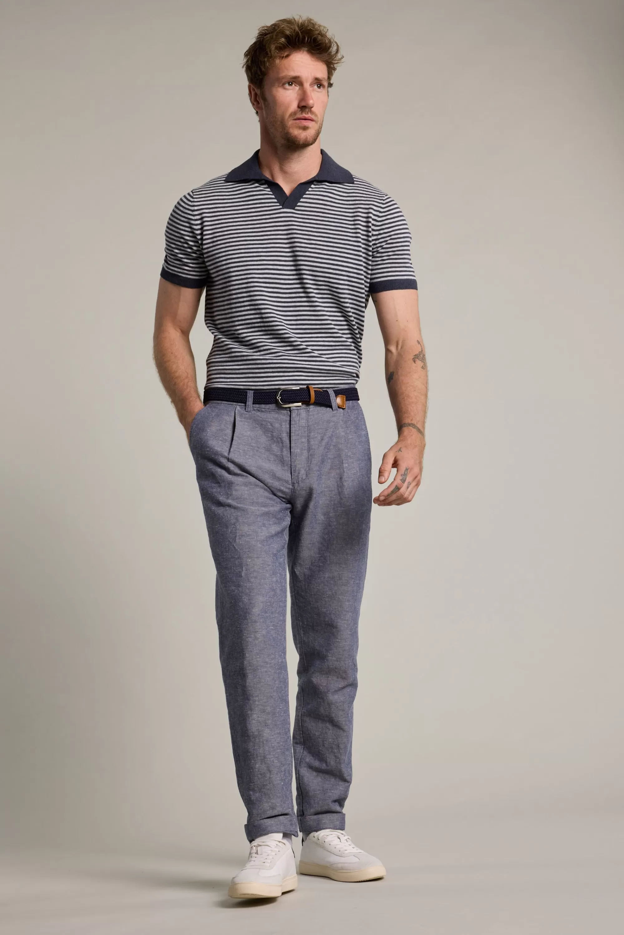 Barkers Tapered & Slim Fit Pants | Casual Pants^Newman Linen Pants BLUE