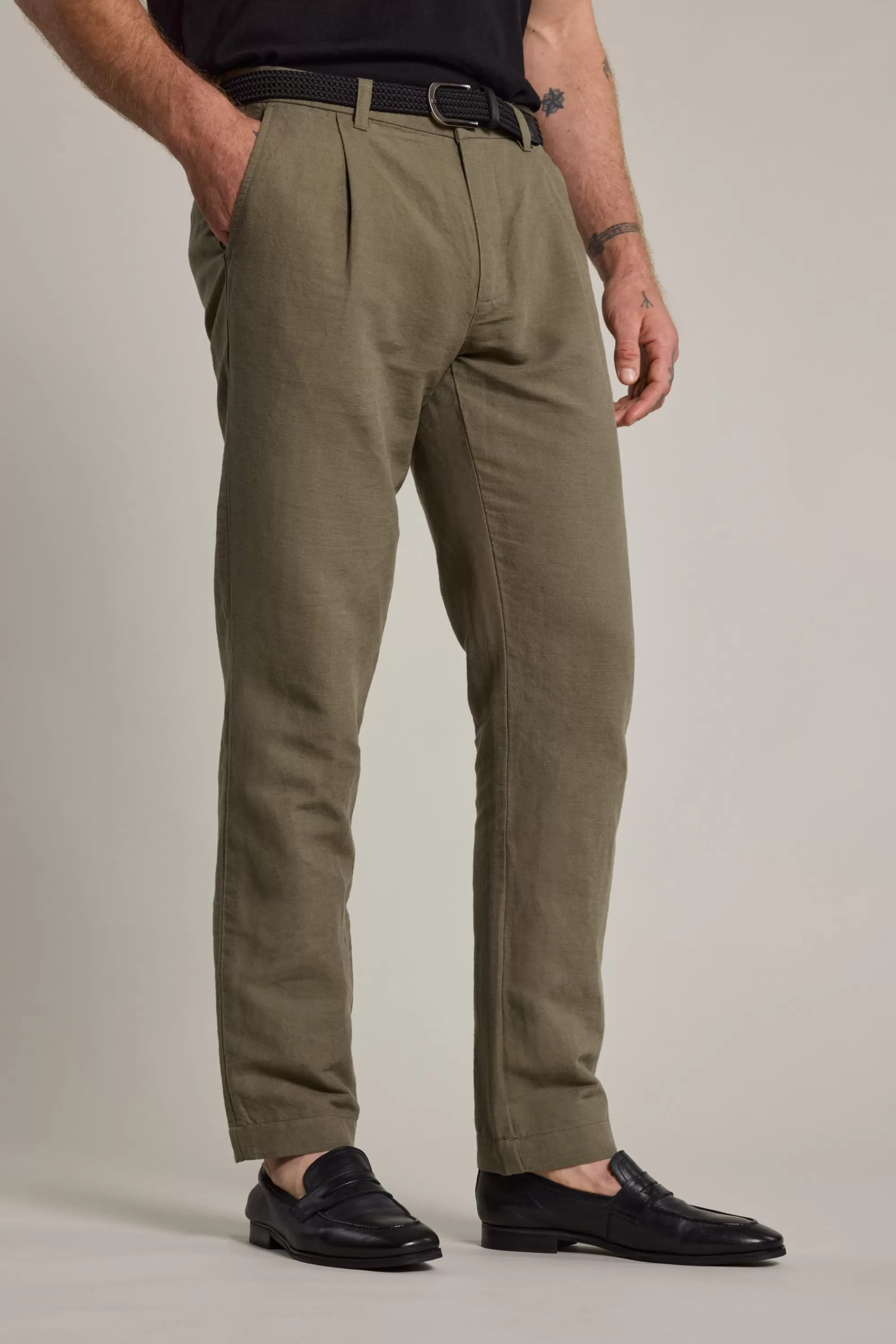 Barkers Tapered & Slim Fit Pants | Casual Pants^Newman Linen Pants KHAKI