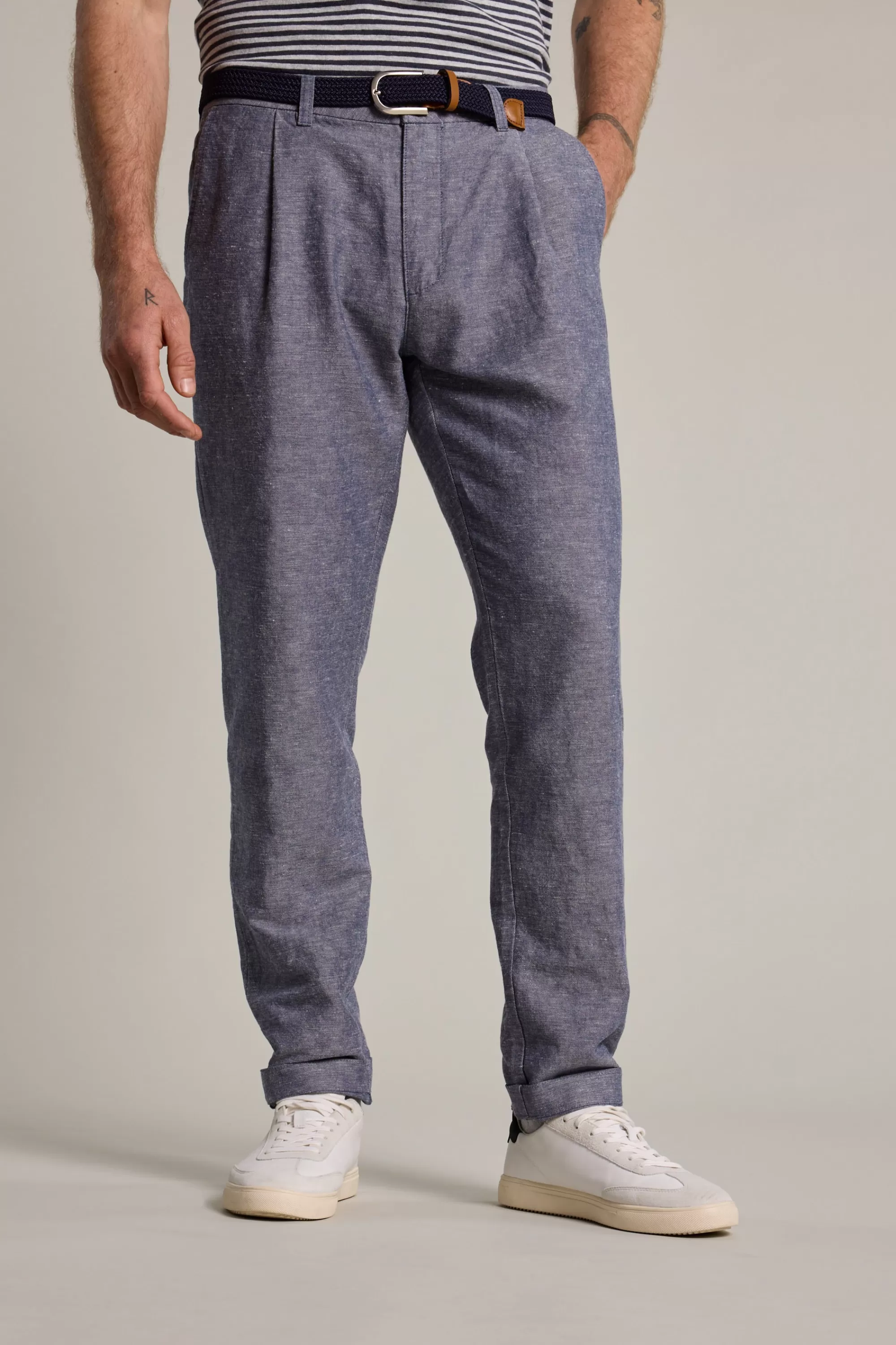 Barkers Tapered & Slim Fit Pants | Casual Pants^Newman Linen Pants BLUE