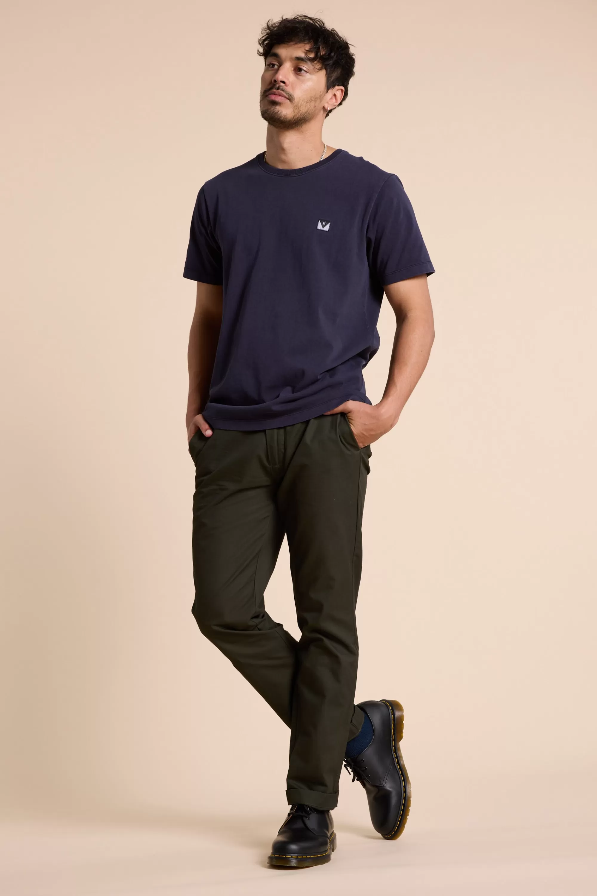 Barkers Essential Tees^Newton Washed Tee INK