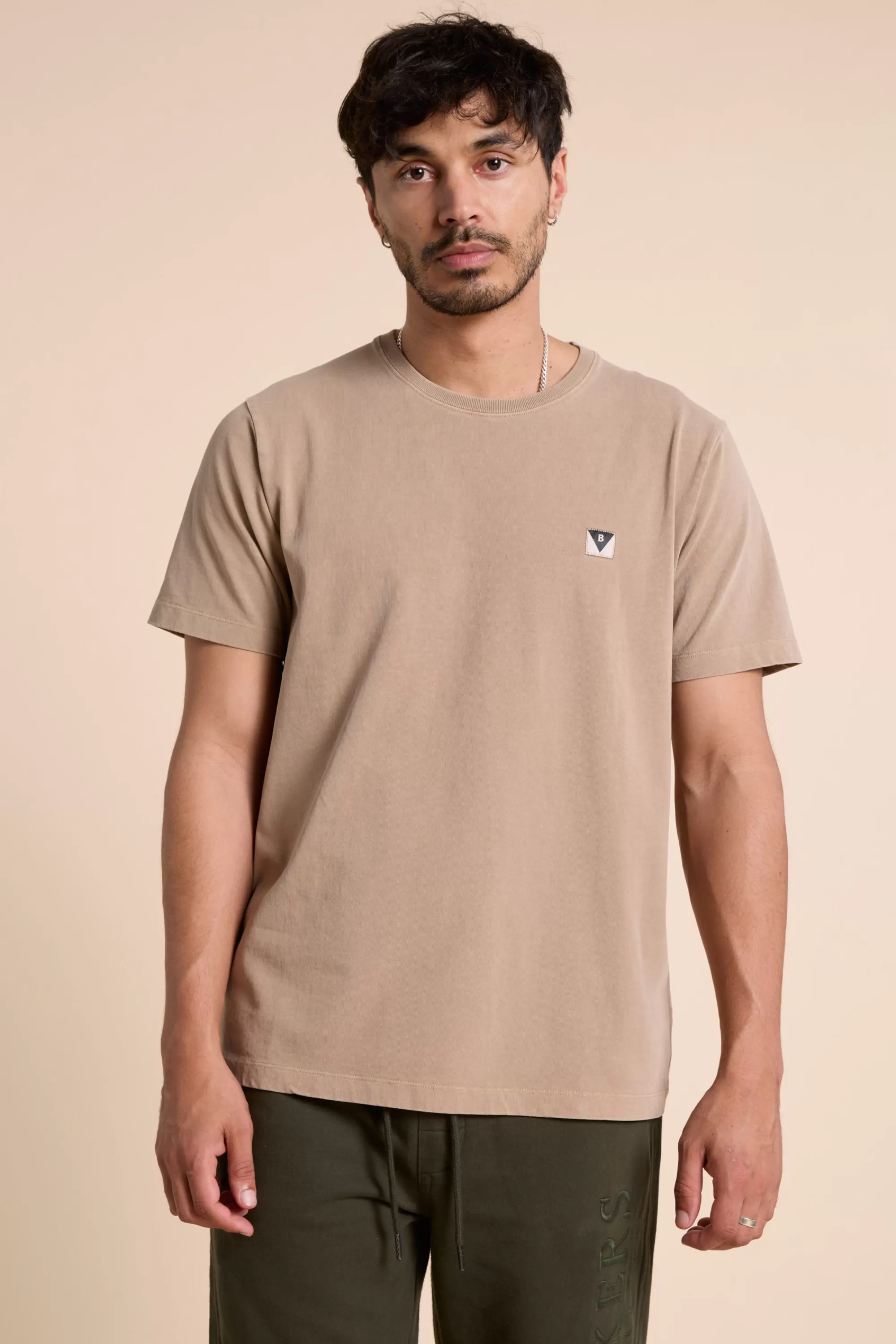 Barkers Essential Tees^Newton Washed Tee TAUPE