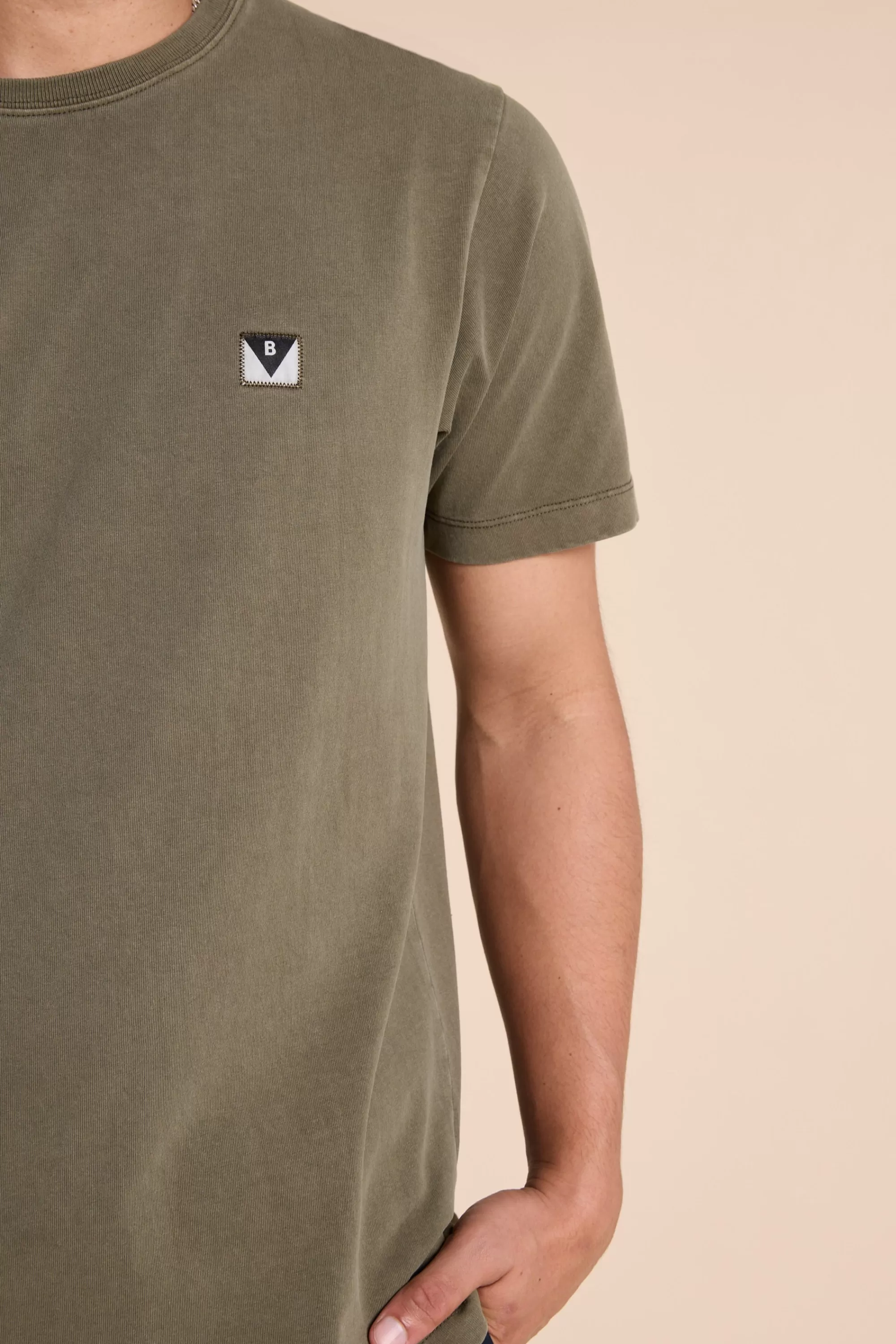 Barkers Essential Tees^Newton Washed Tee WASHED KHAKI